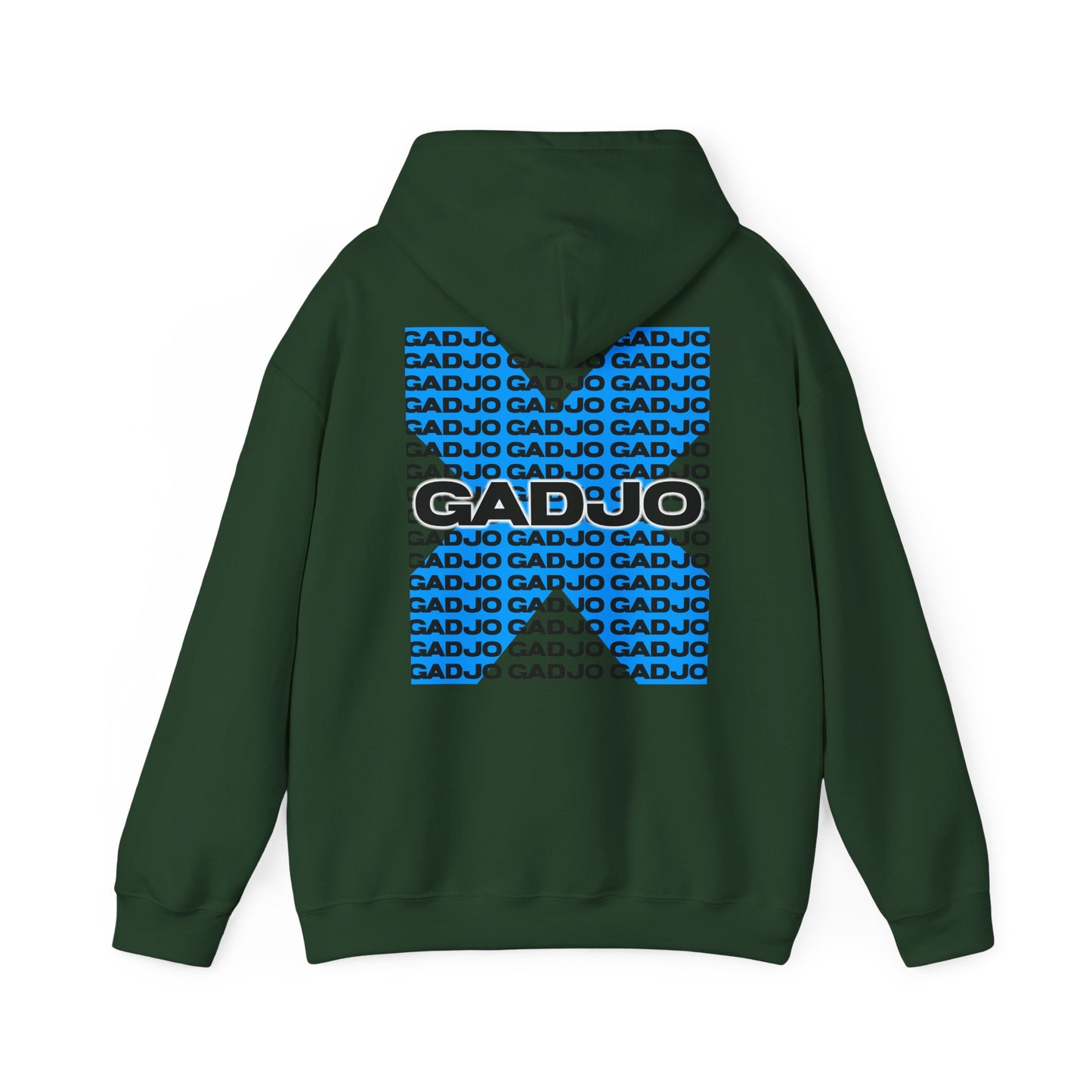 Lightweight hoodie featuring outlined “GADJO” lettering paired with subtle shadow effects.