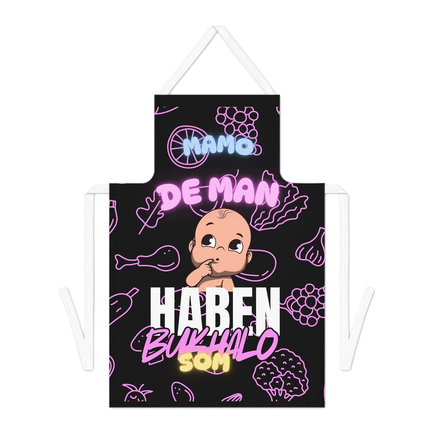 Bold kitchen Armor text with a detailed baby graphic from Szukar Roma.