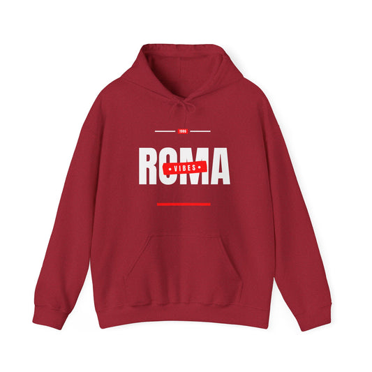 red front hoodie roma design