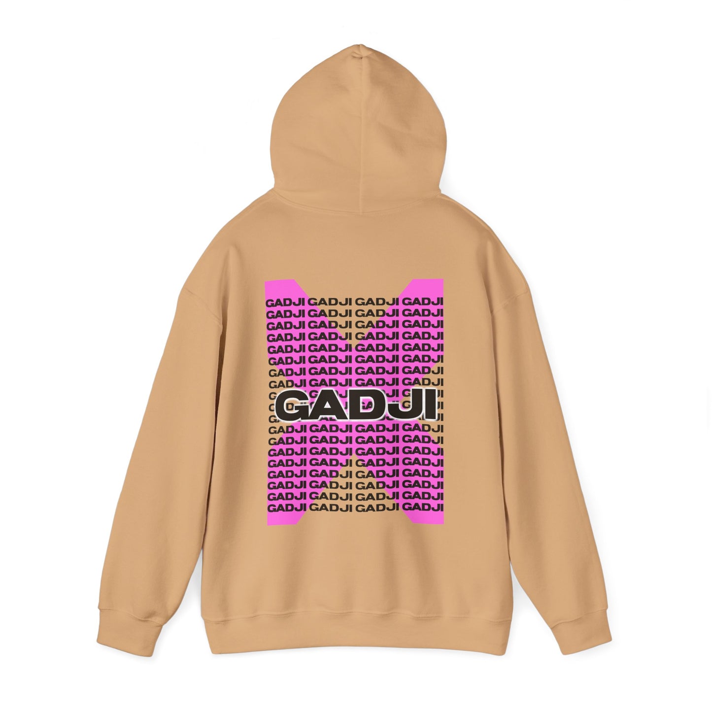 Unisex hoodie with hand-drawn ROMA art in GADJI style