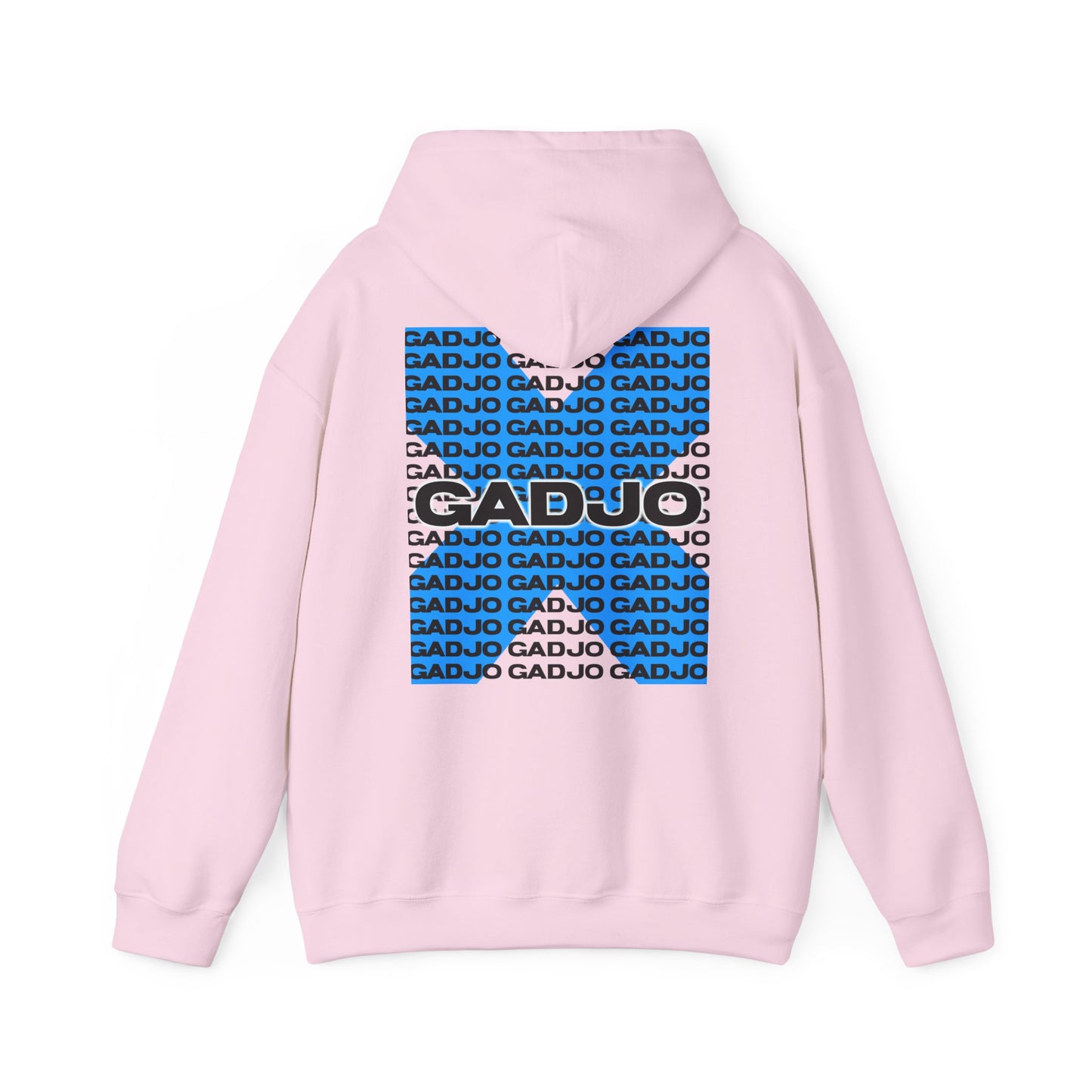 Bold street-style hoodie featuring the word "GADJO" in large, expressive font across the chest.