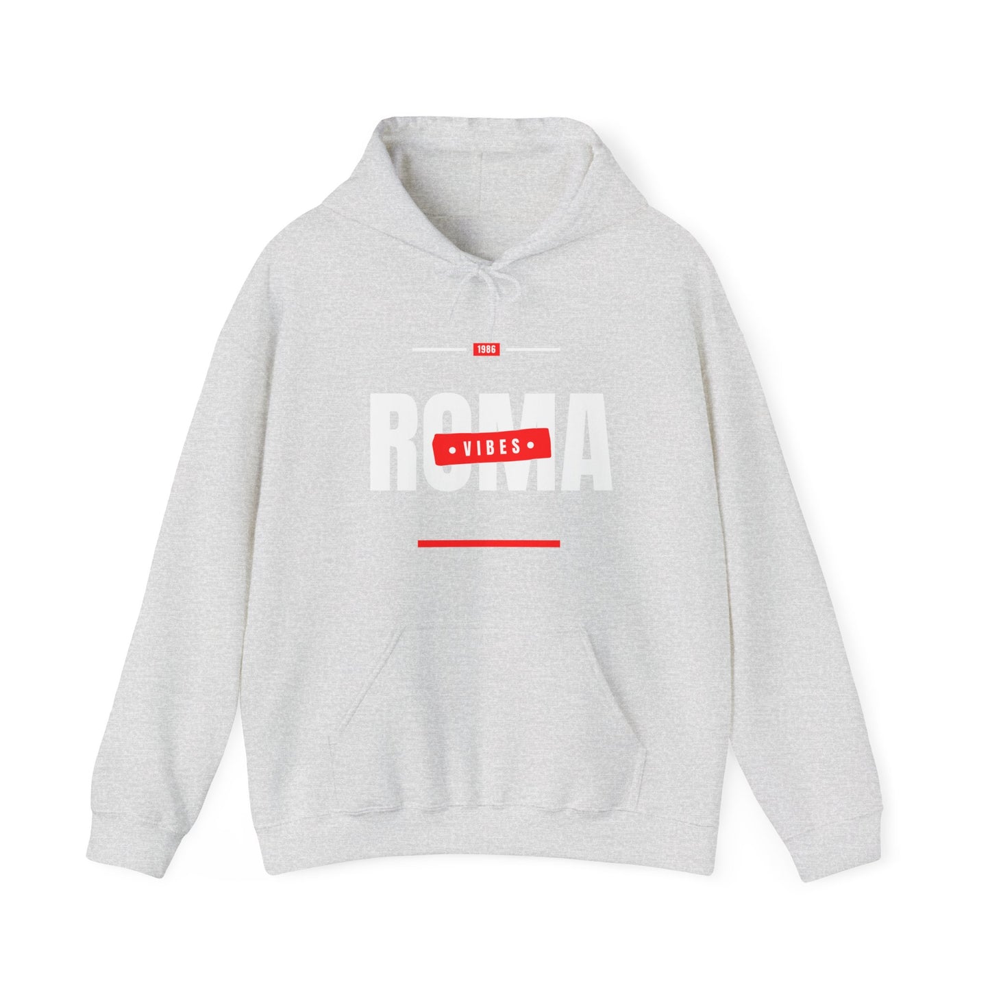 light gray front hoodie roma design
