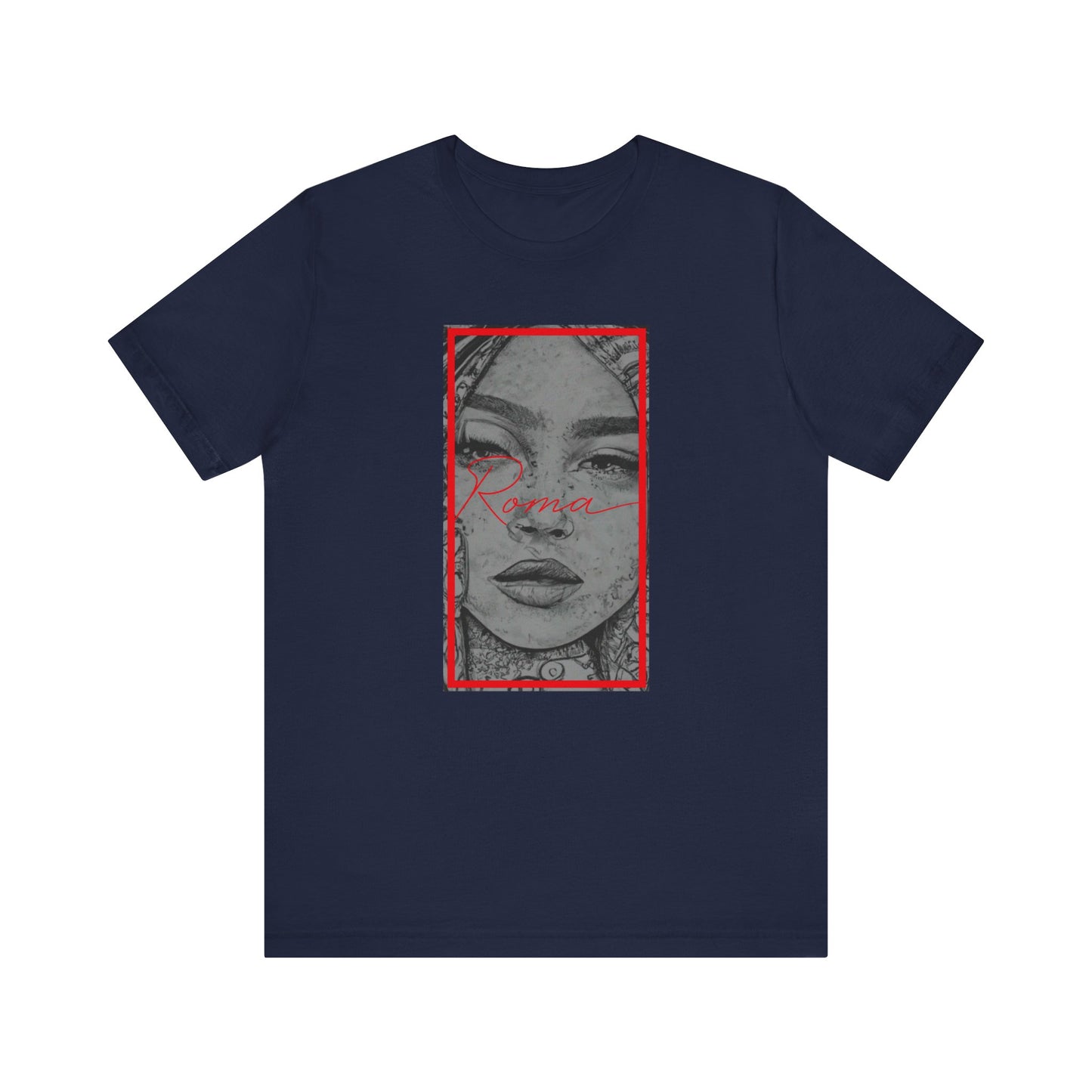 T-shirt featuring GADJO in thick calligraphy, with soft watercolor swirls in the background.