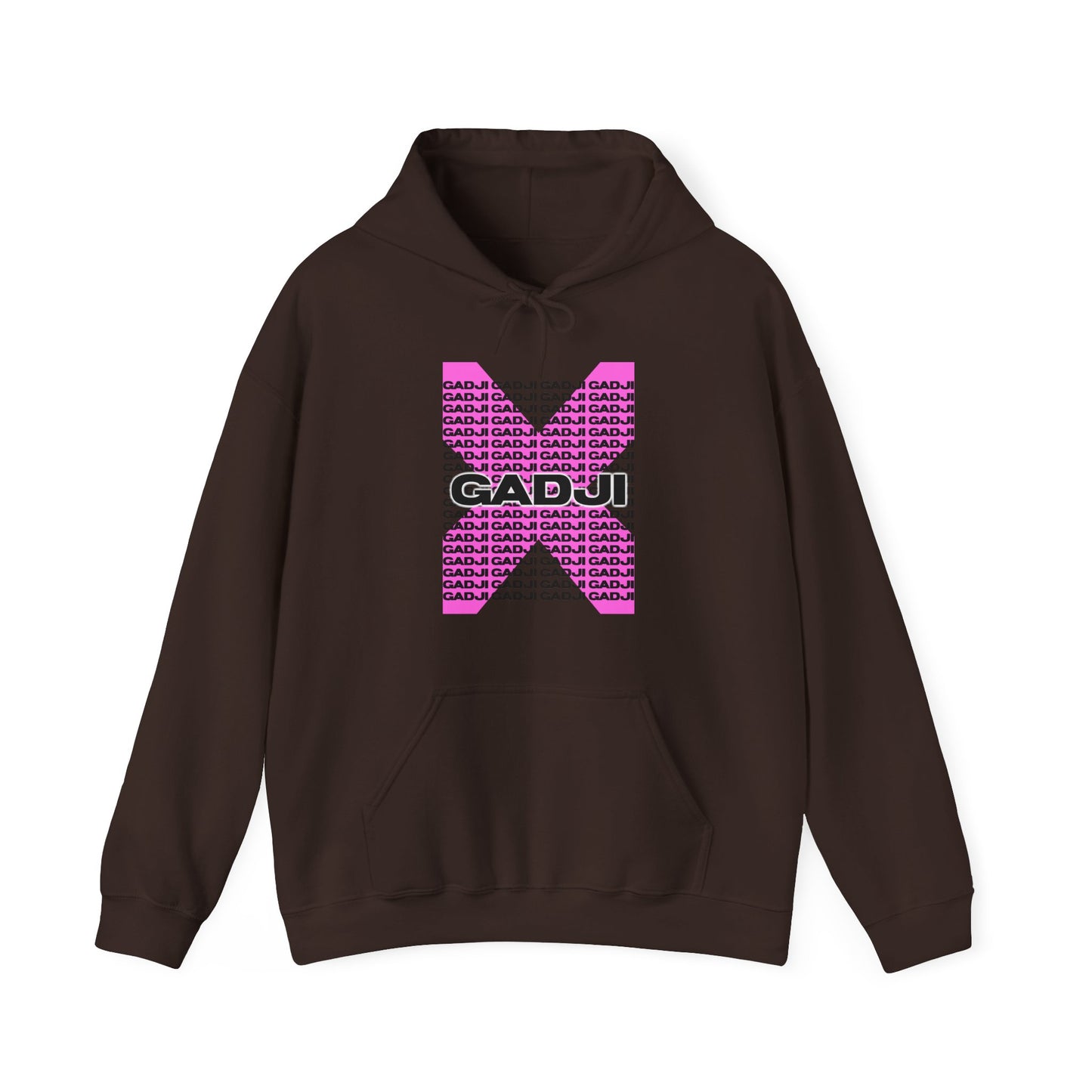 Front print hoodie with expressive GADJI Roma design