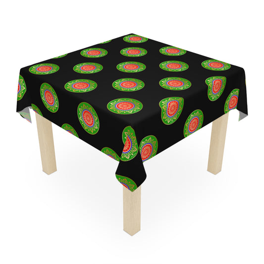 Bold & Stylish 55" Szukar Roma Tablecloth – Custom Full Print, Easy-Care