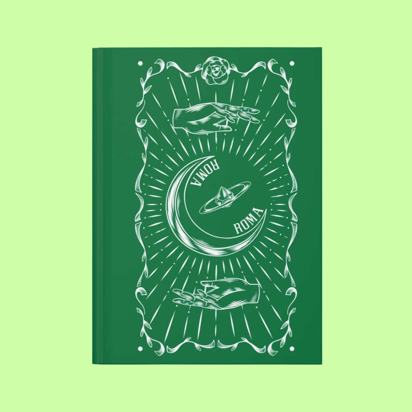 Green  Color Journal Represents Roma
