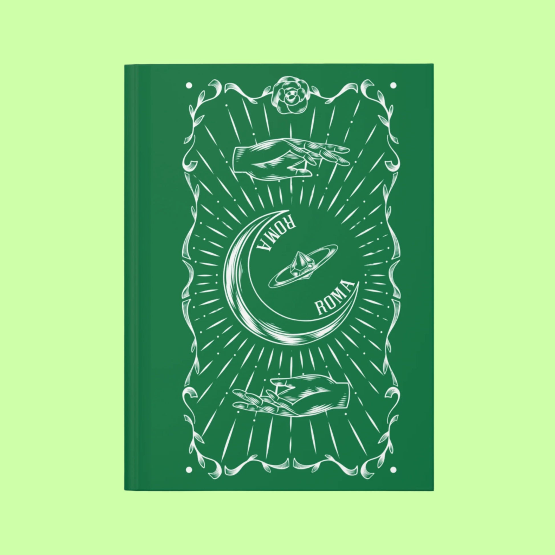 Green  Color Journal Represents Roma