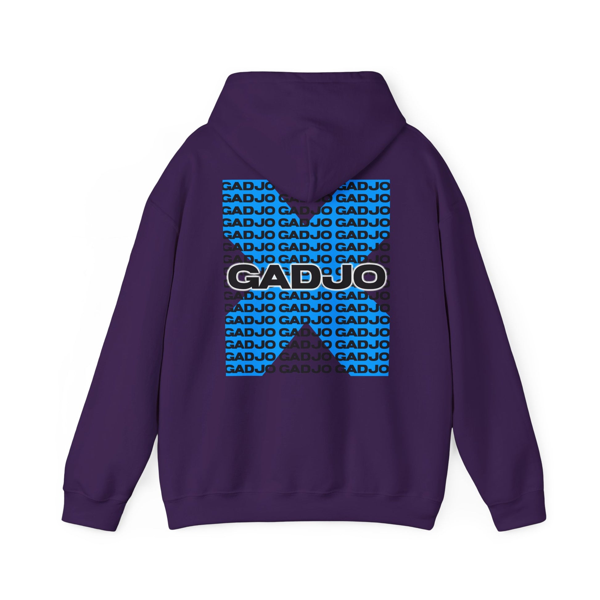 Sleek hoodie with a bold “GADJO” print across the front, designed for a confident, modern look.

