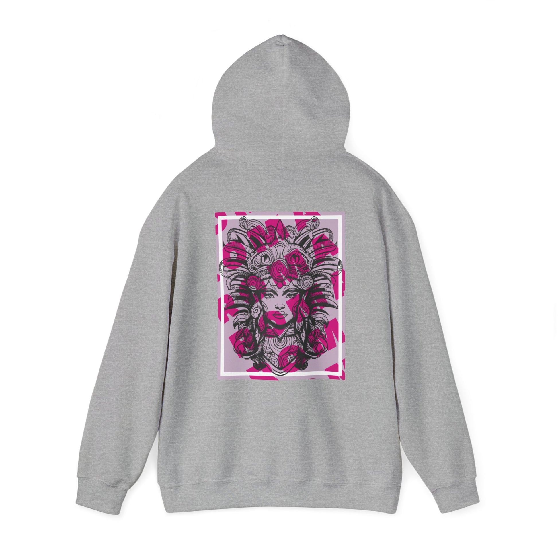 Vibrant hoodie design featuring an intimate close-up portrait of a girl with subtle emotion.


