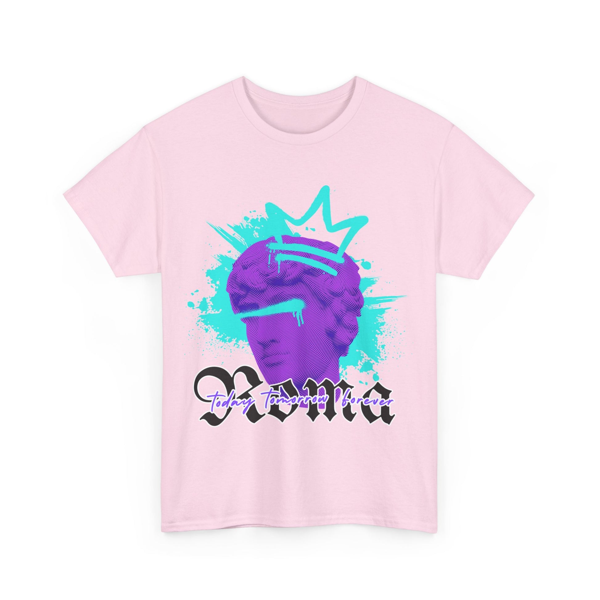 pink t-shirt tee front crown sketch roma design
