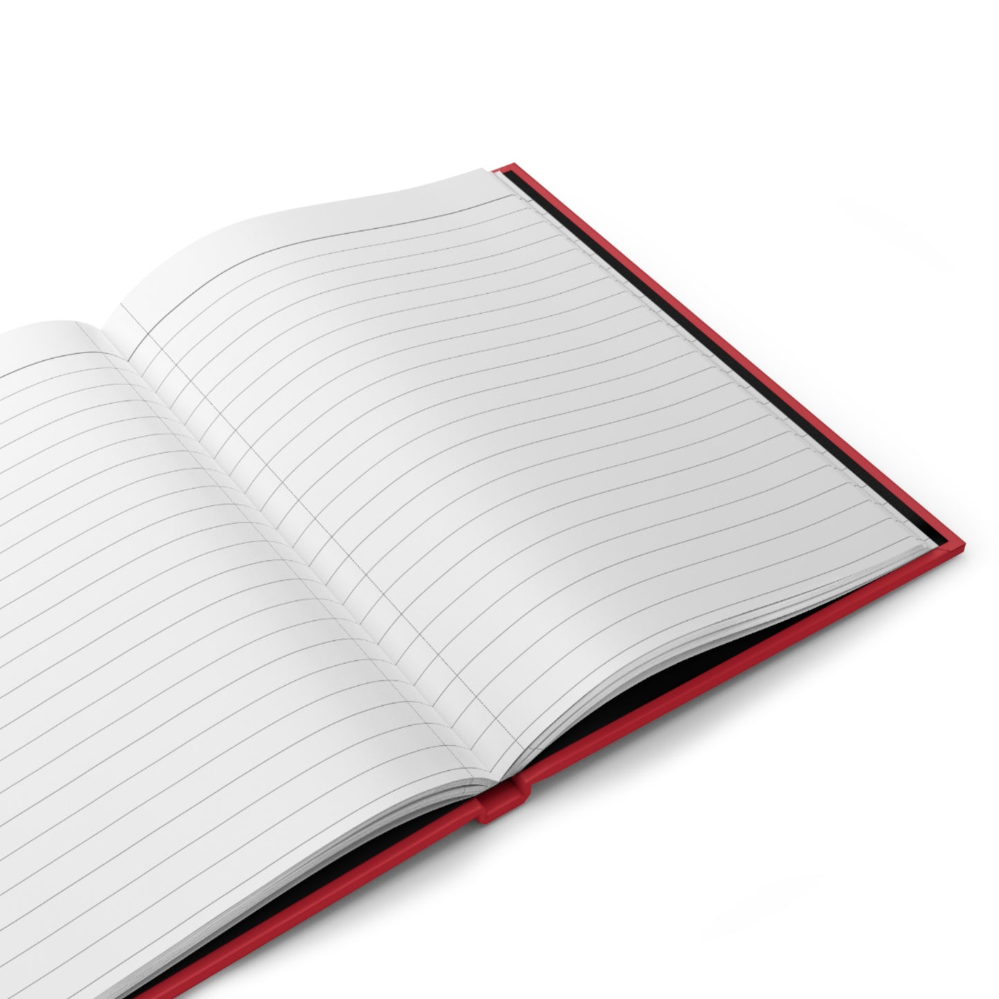 Elegant journal showcasing a Roma-themed gold crown design encircling a vivid red core.