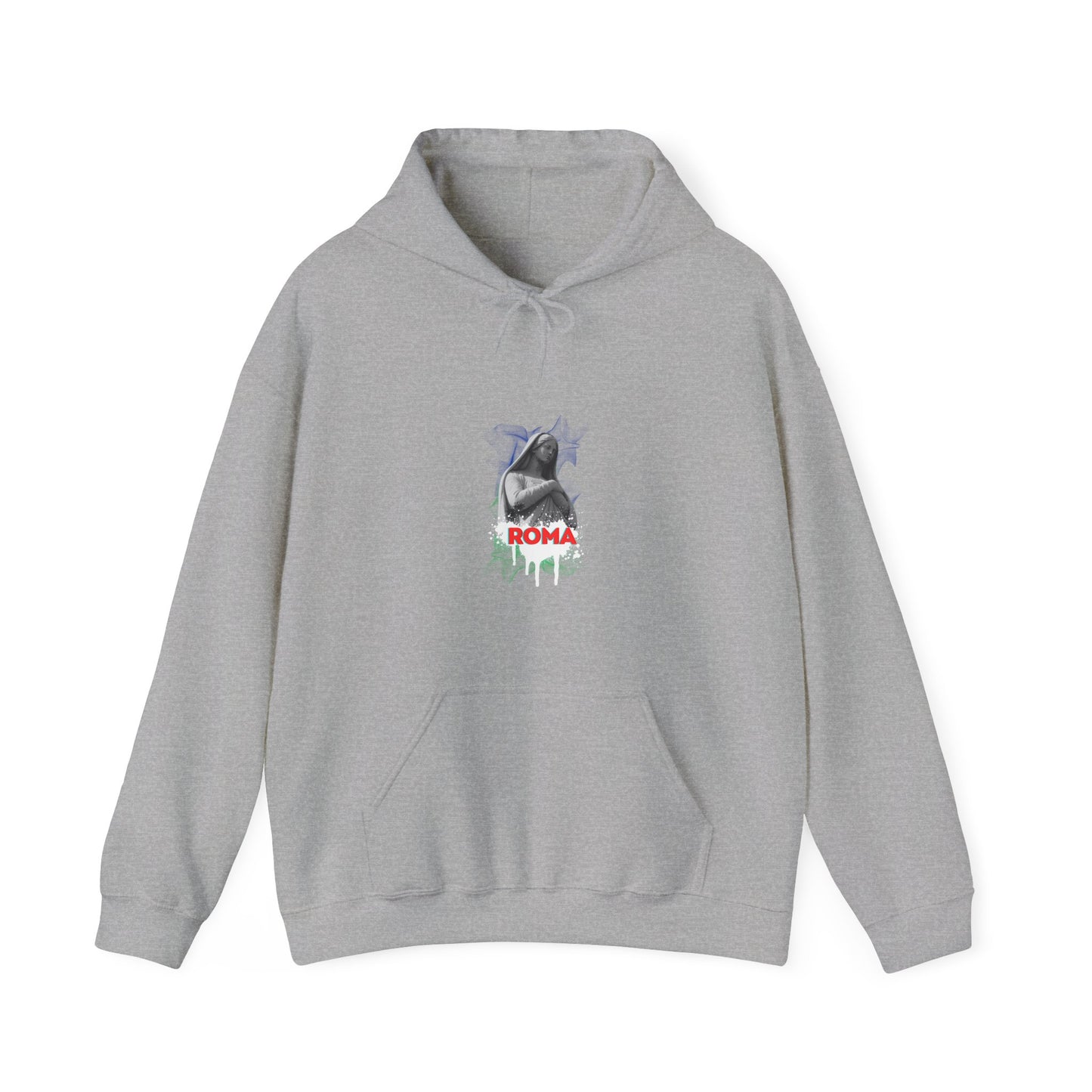 light gray front hoodie woman sketch roma design