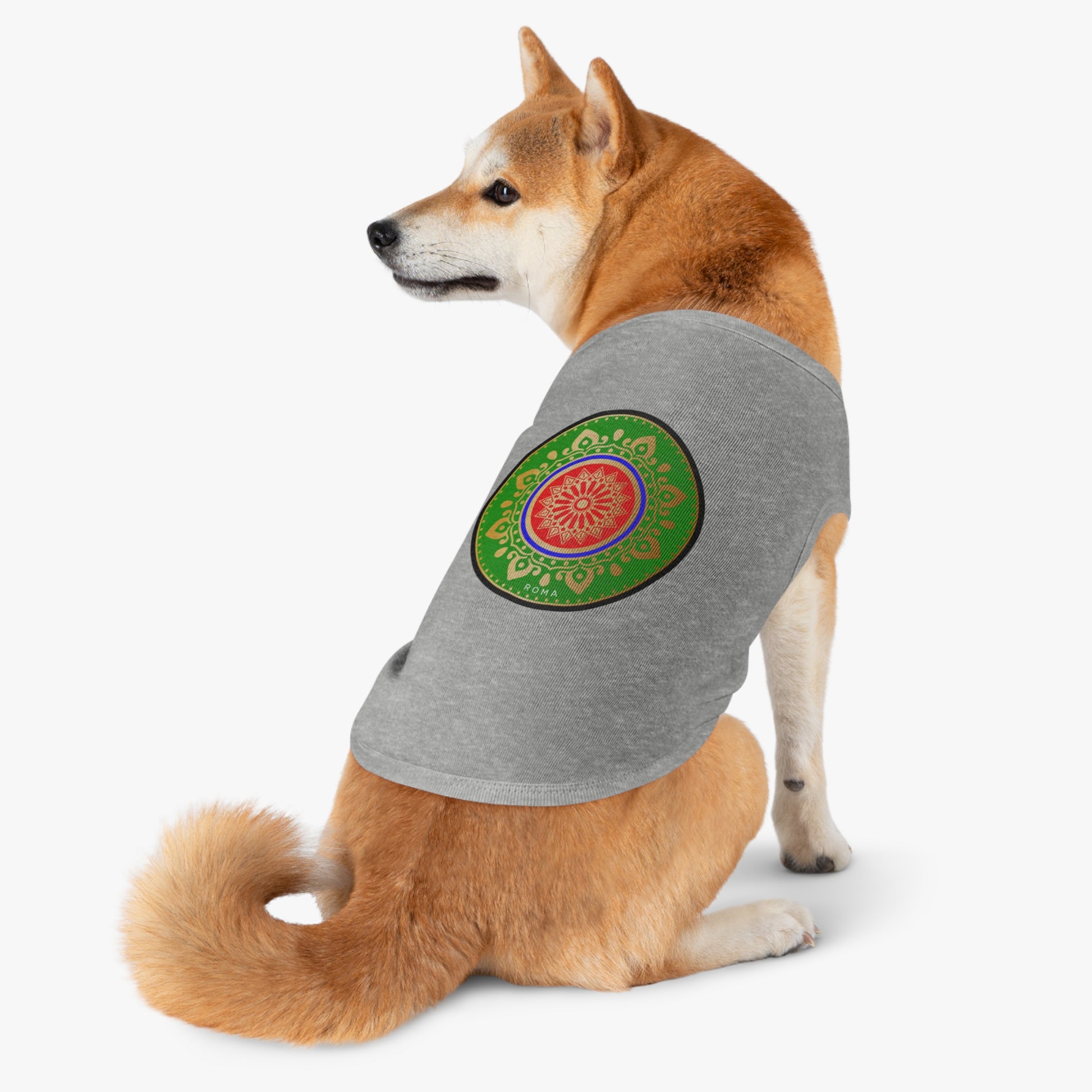 Sleek black tank top for pets, perfect for daily walks or Instagram photoshoots.