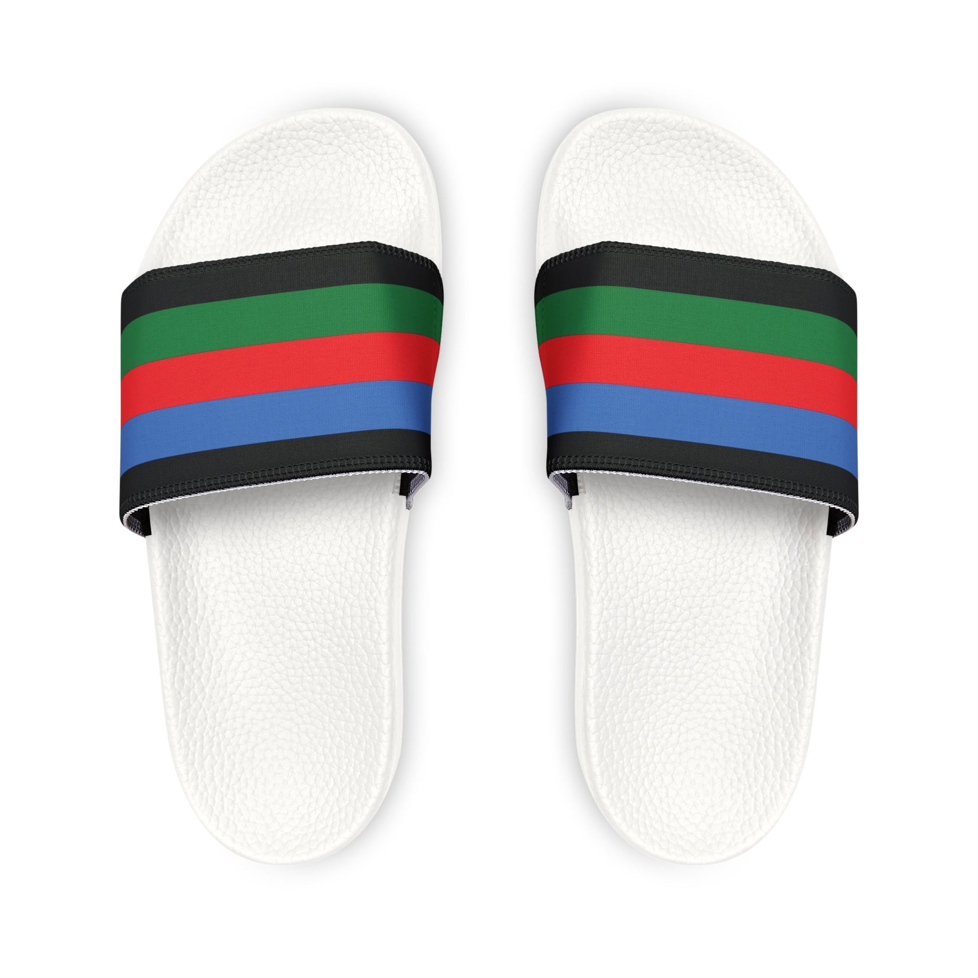 Bold Roma slipper with symbolic red and gold color scheme for cultural flair.

