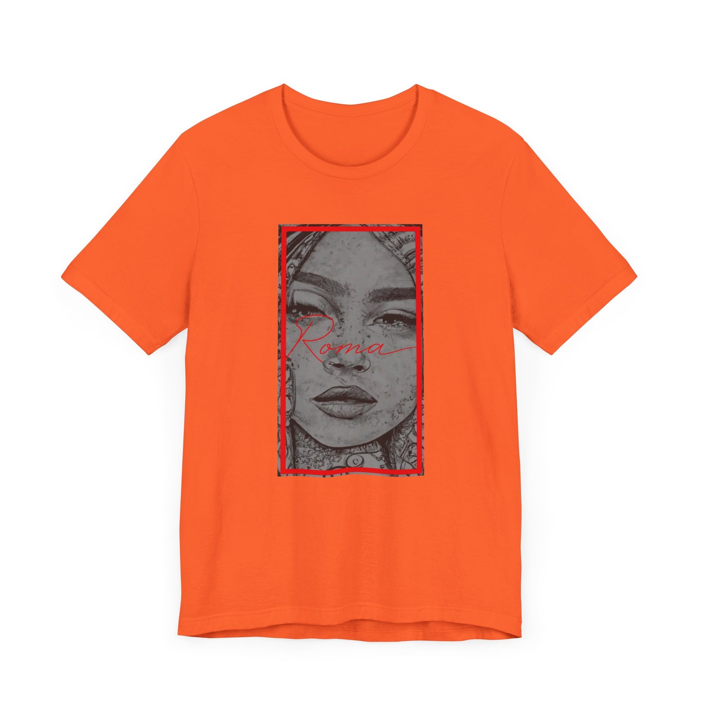 T-shirt featuring shadowed GADJO text with a halo effect and faint wings behind it.