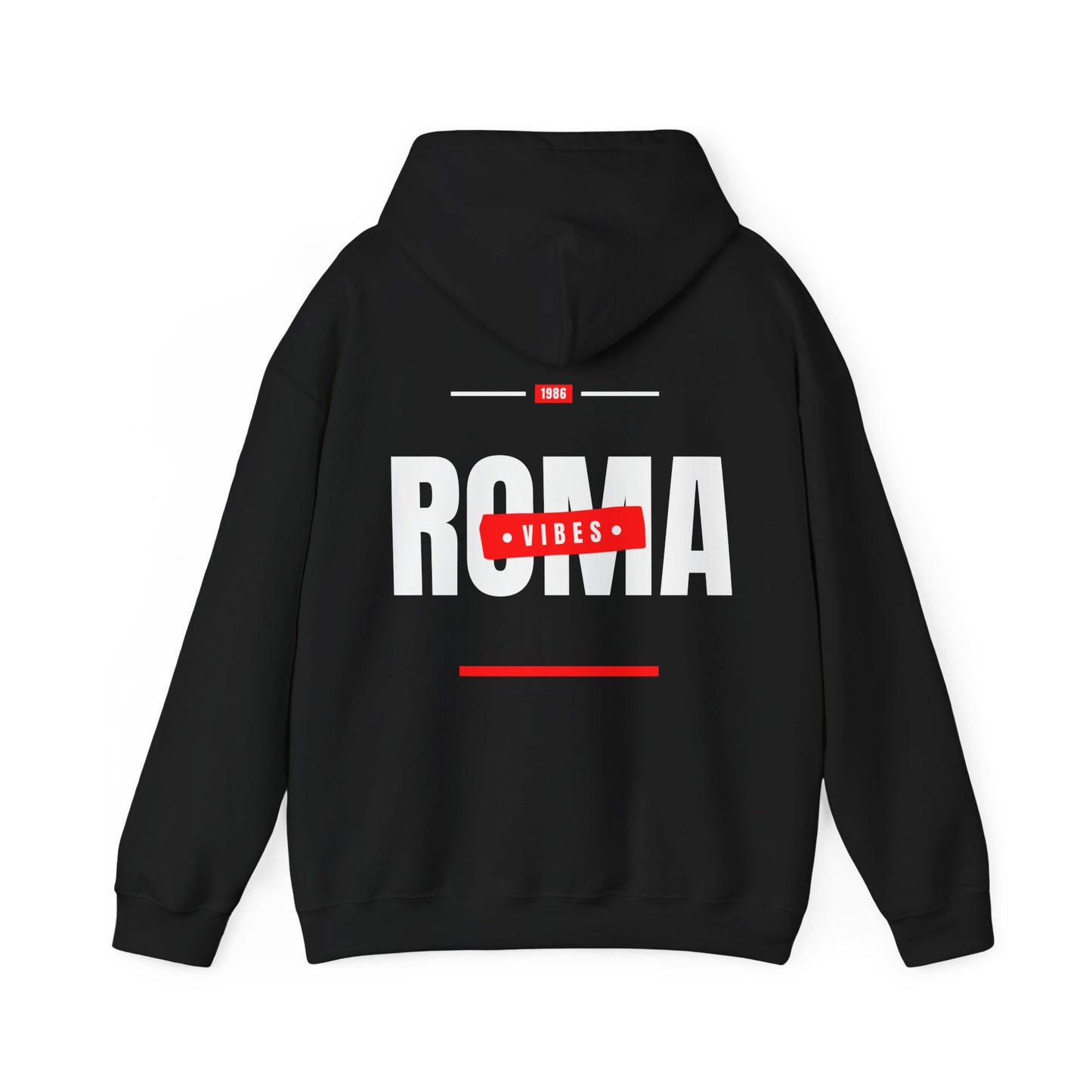 black back hoodie roma design