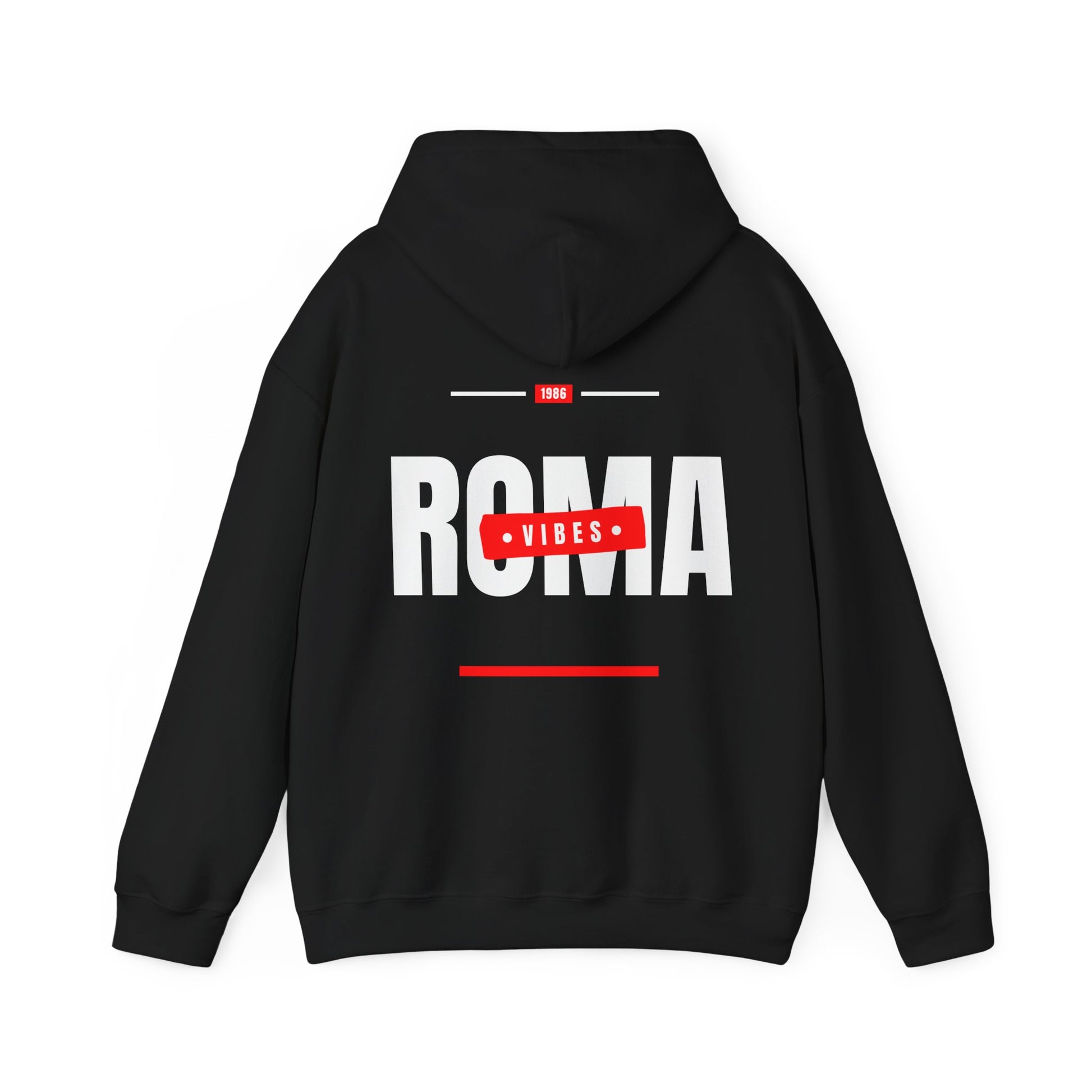 black back hoodie roma design