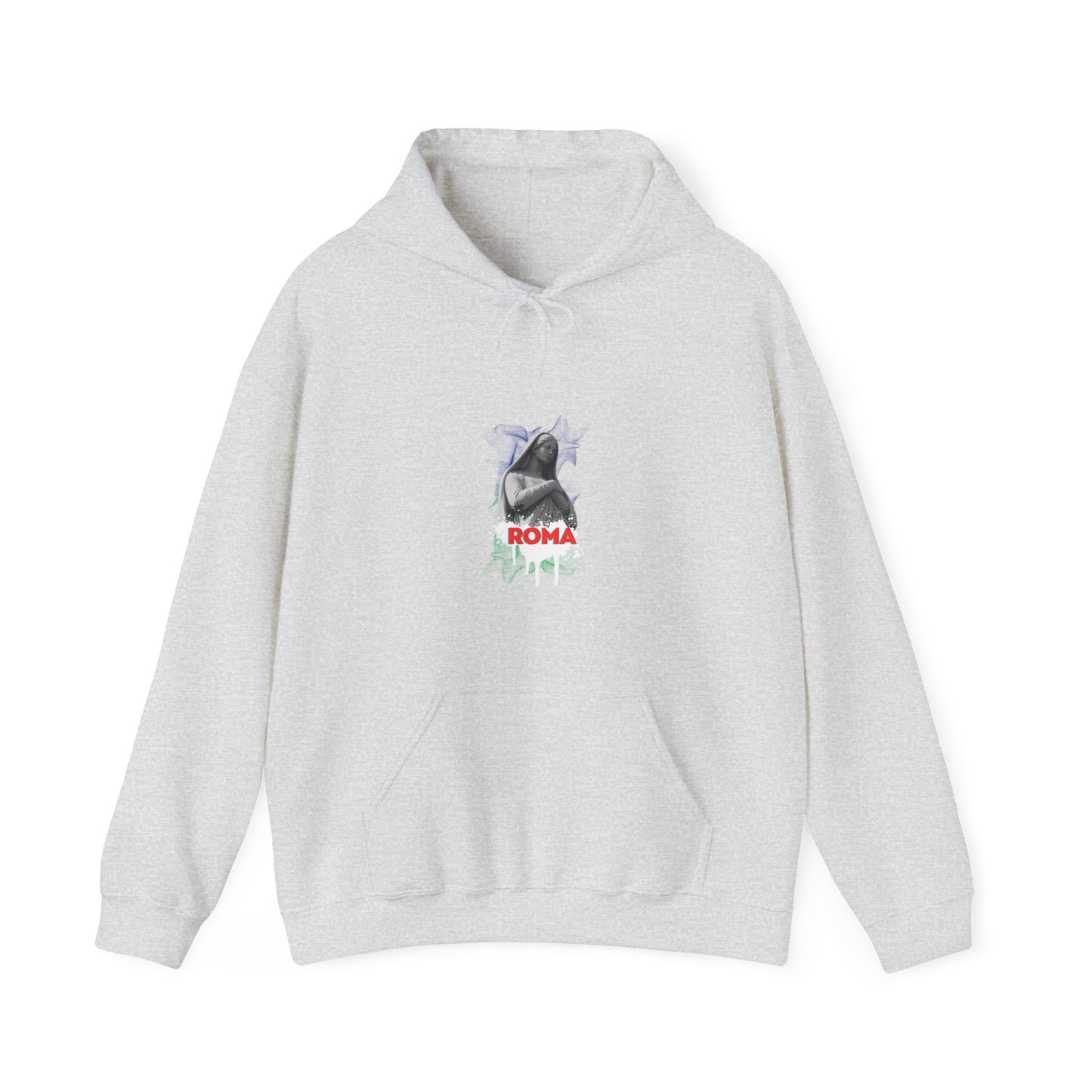 light gray front hoodie woman sketch roma design