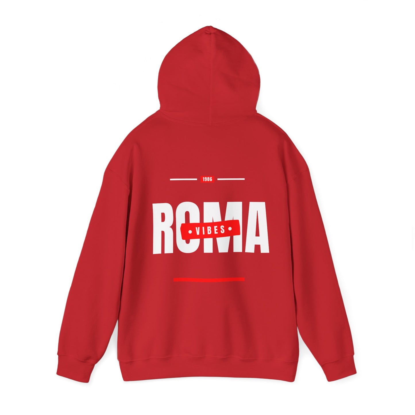 red back hoodie roma design