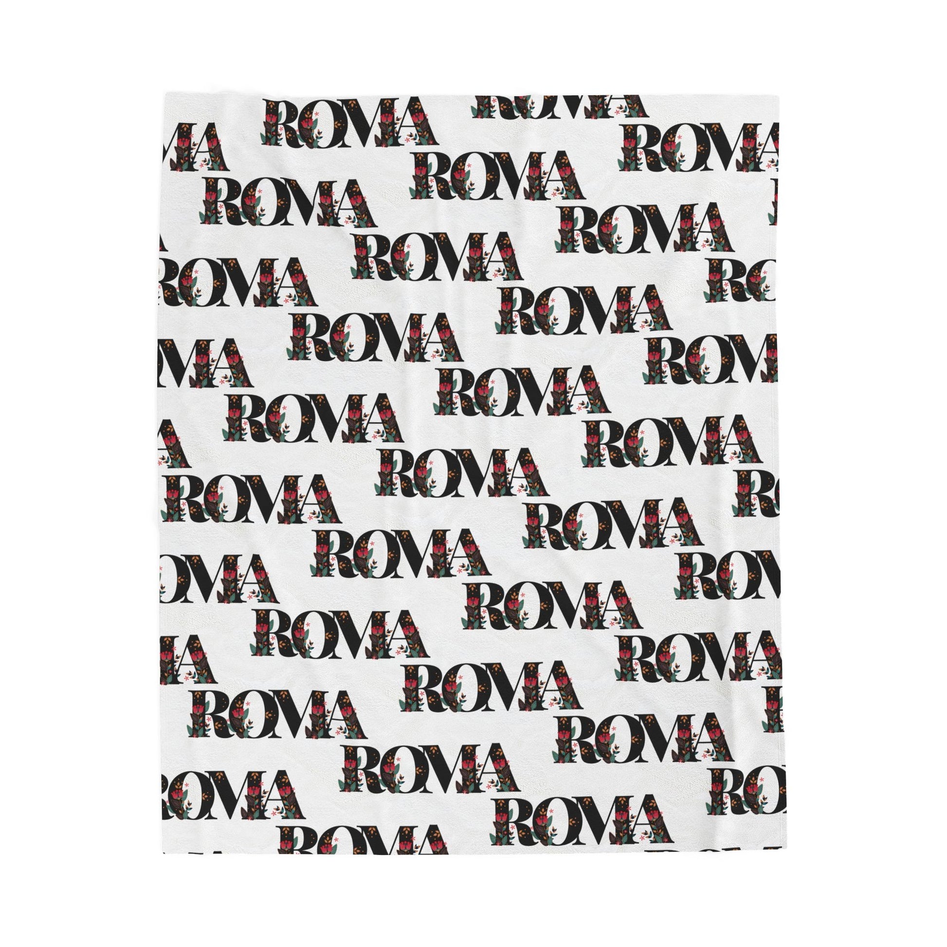 ROMA blanket with a distressed print for a classic, well-loved look.