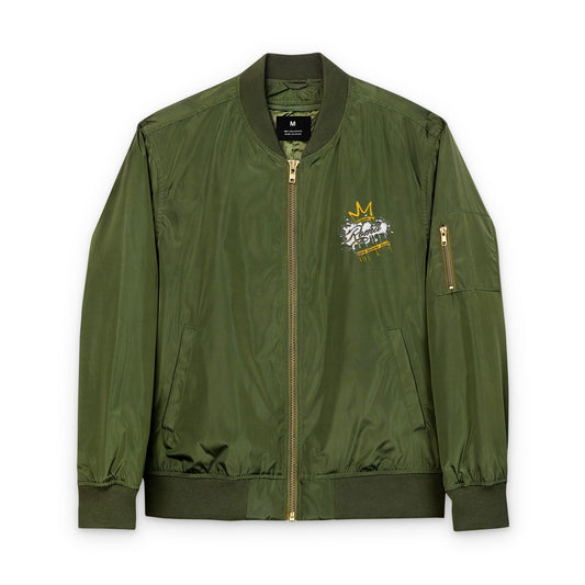 Solid Green jacket made of anti-absorbent fabric for rain protection