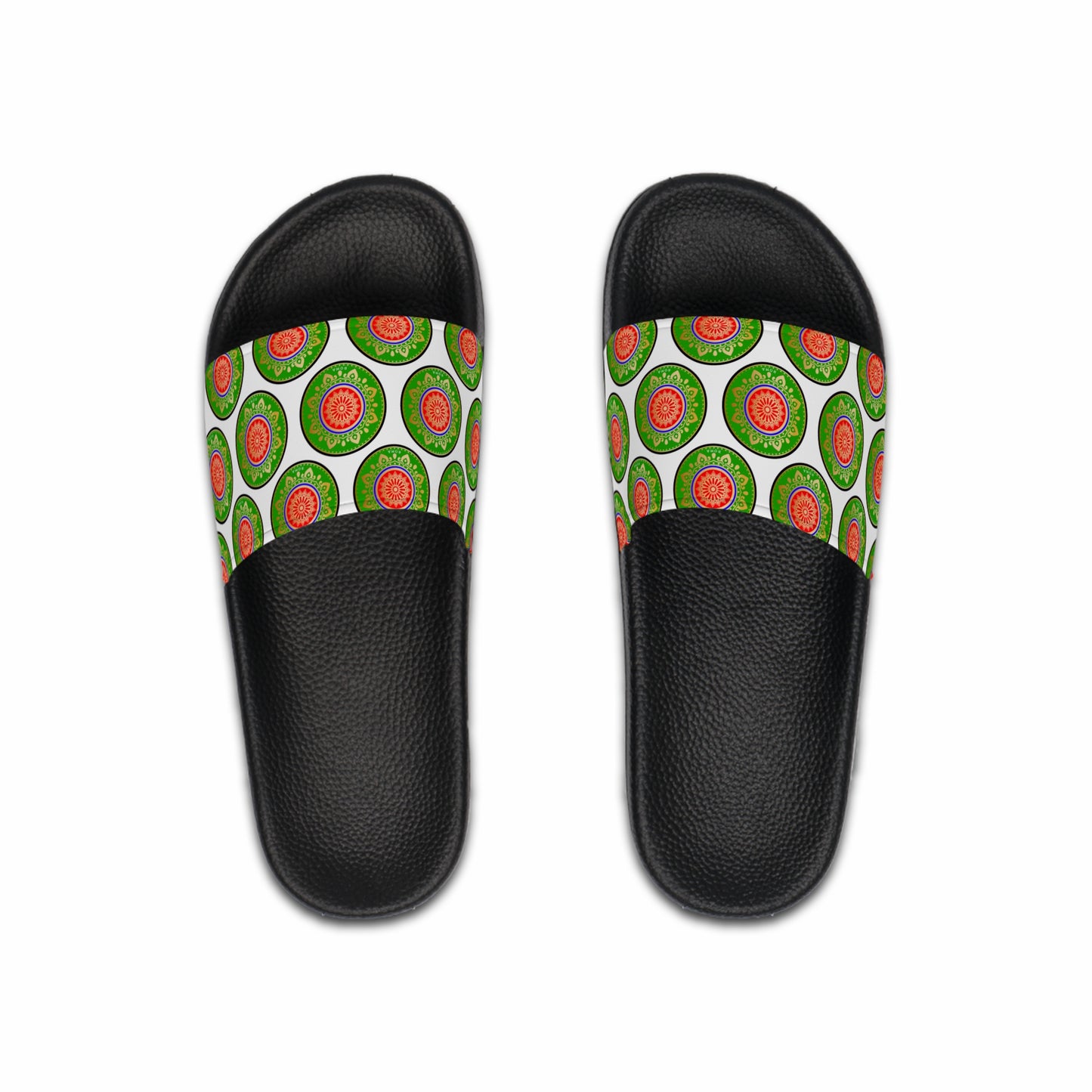 Black flip flops set from szukar roma sketch  and circle design