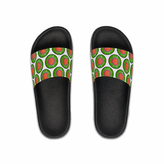 Black flip flops set from szukar roma sketch  and circle design