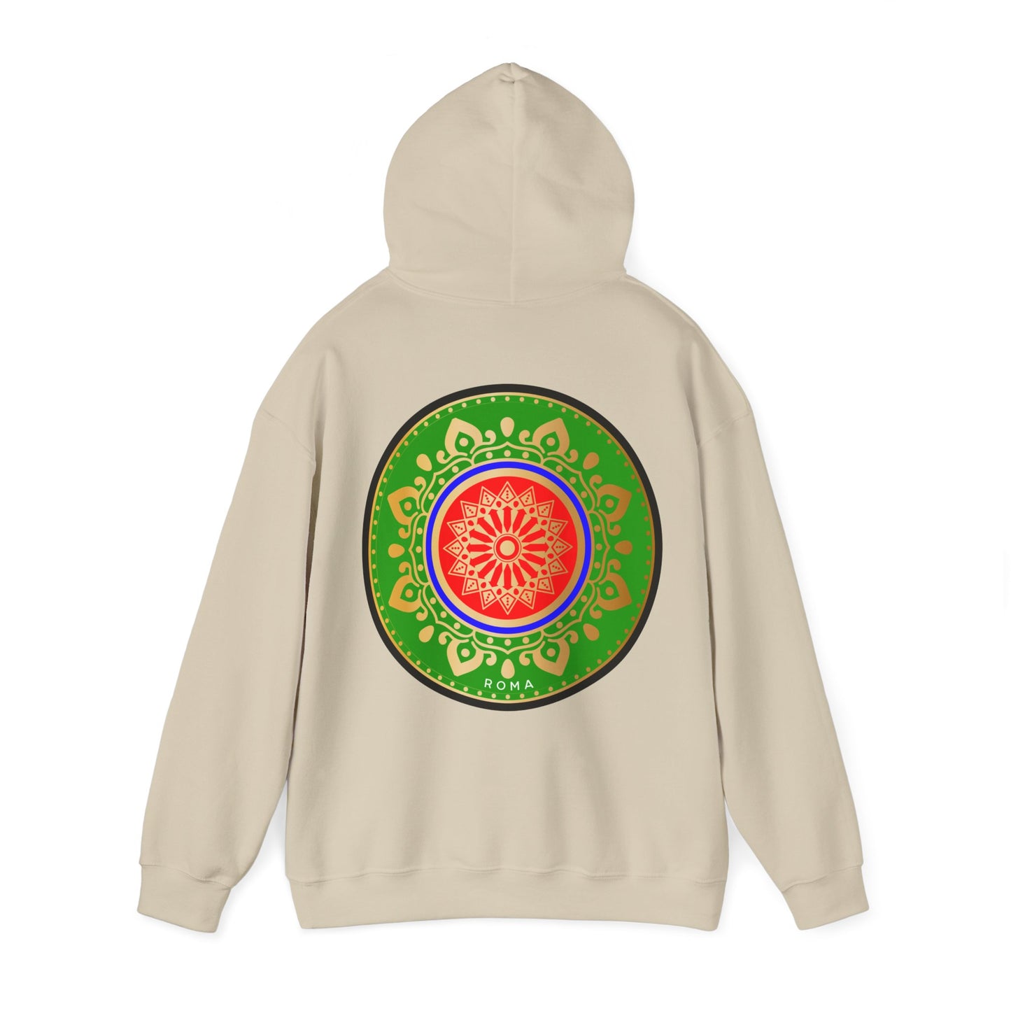 dirty white back hoodie szukar roma sketch design