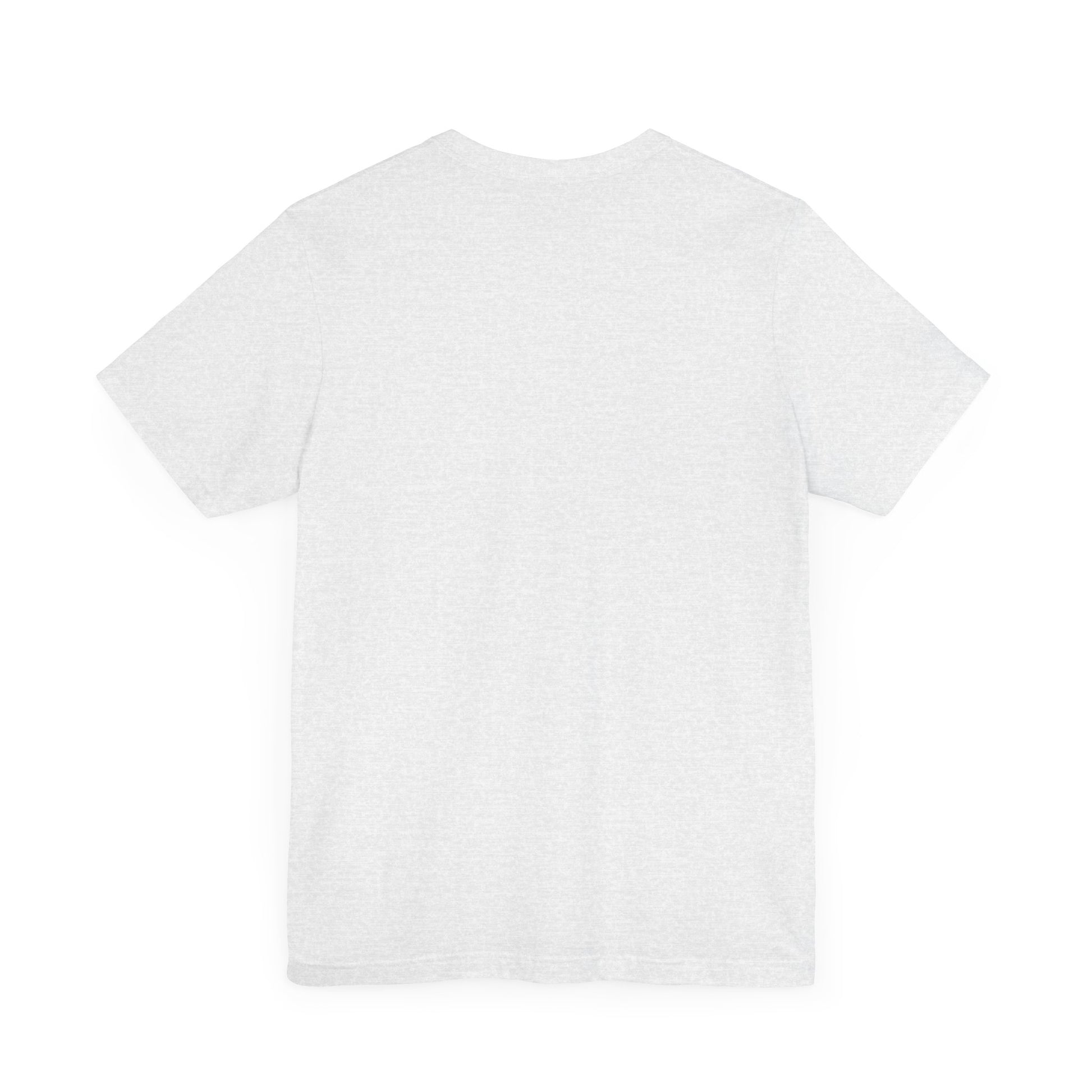 Modern design t-shirt with GADJI text in vintage Roman typeface, complemented by artistic distress marks for character.