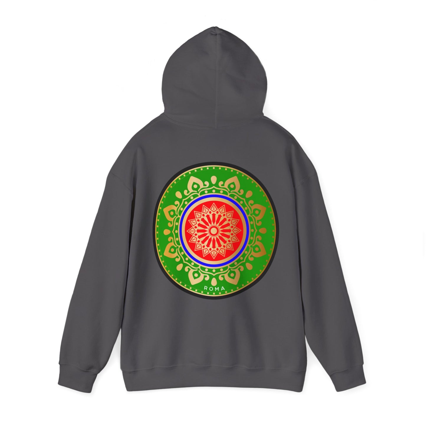dark gray back hoodie szukar roma sketch design