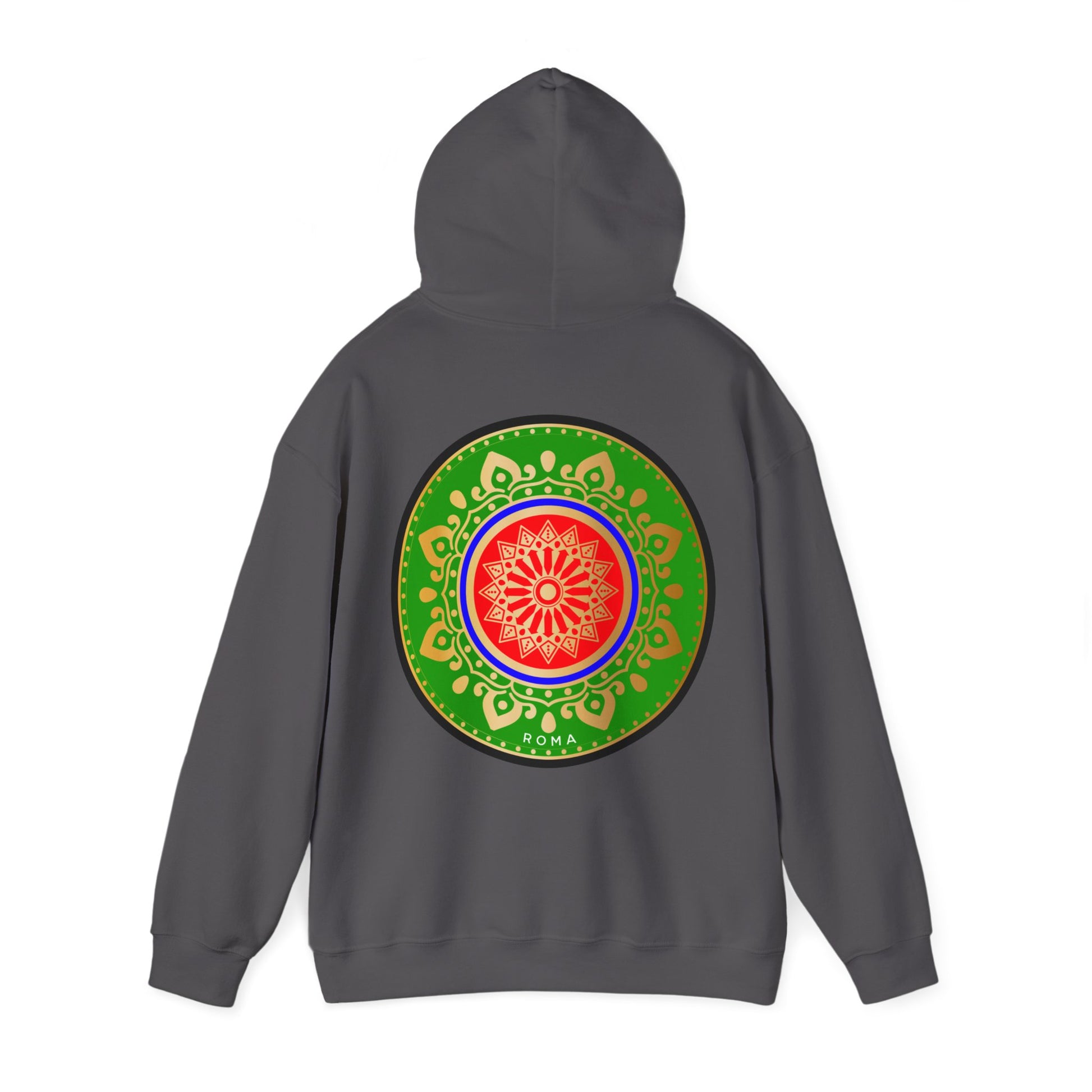 dark gray back hoodie szukar roma sketch design