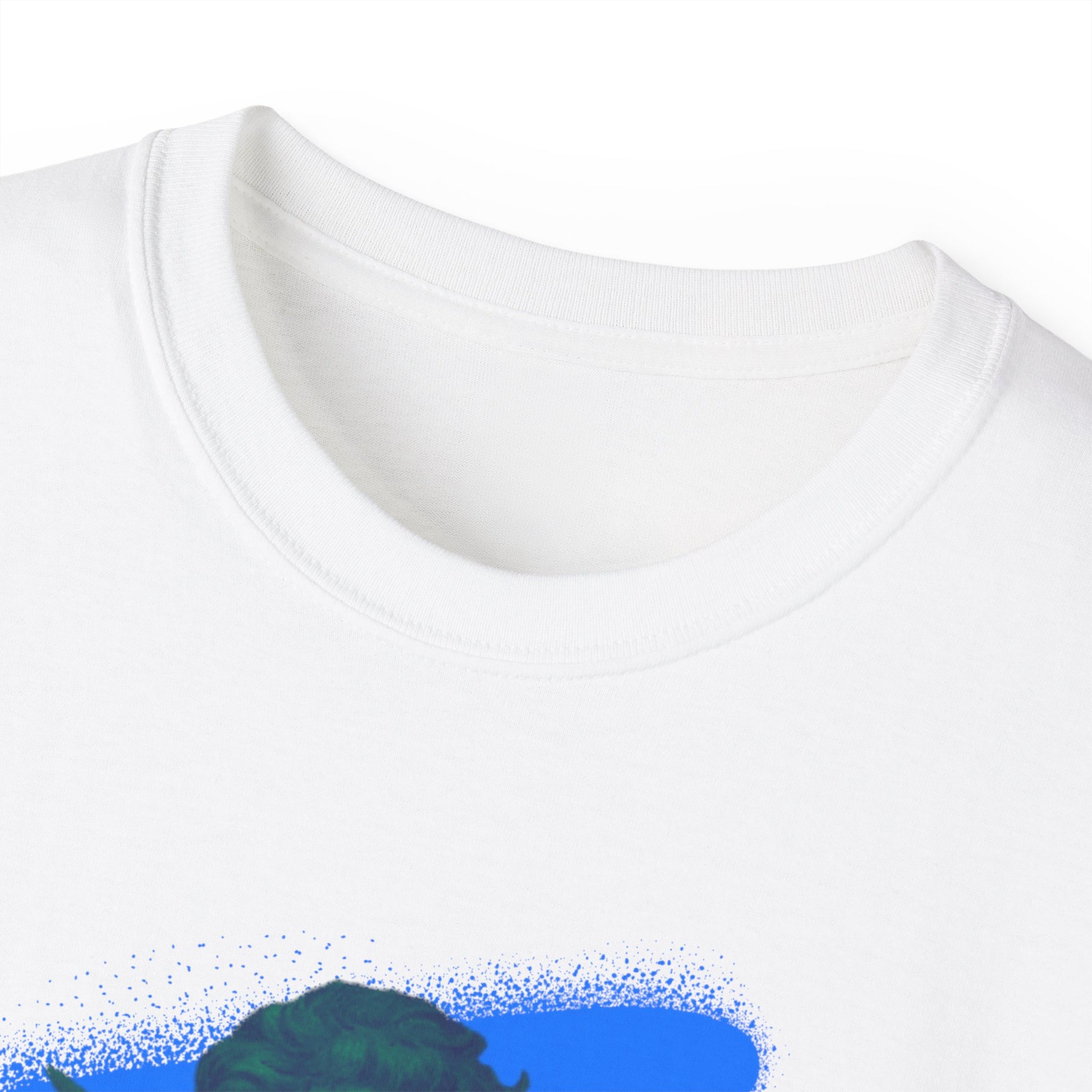 T-shirt design featuring a celestial angel with a glowing aura, accompanied by the bold label 'SZUKAR ROMA' across the chest.