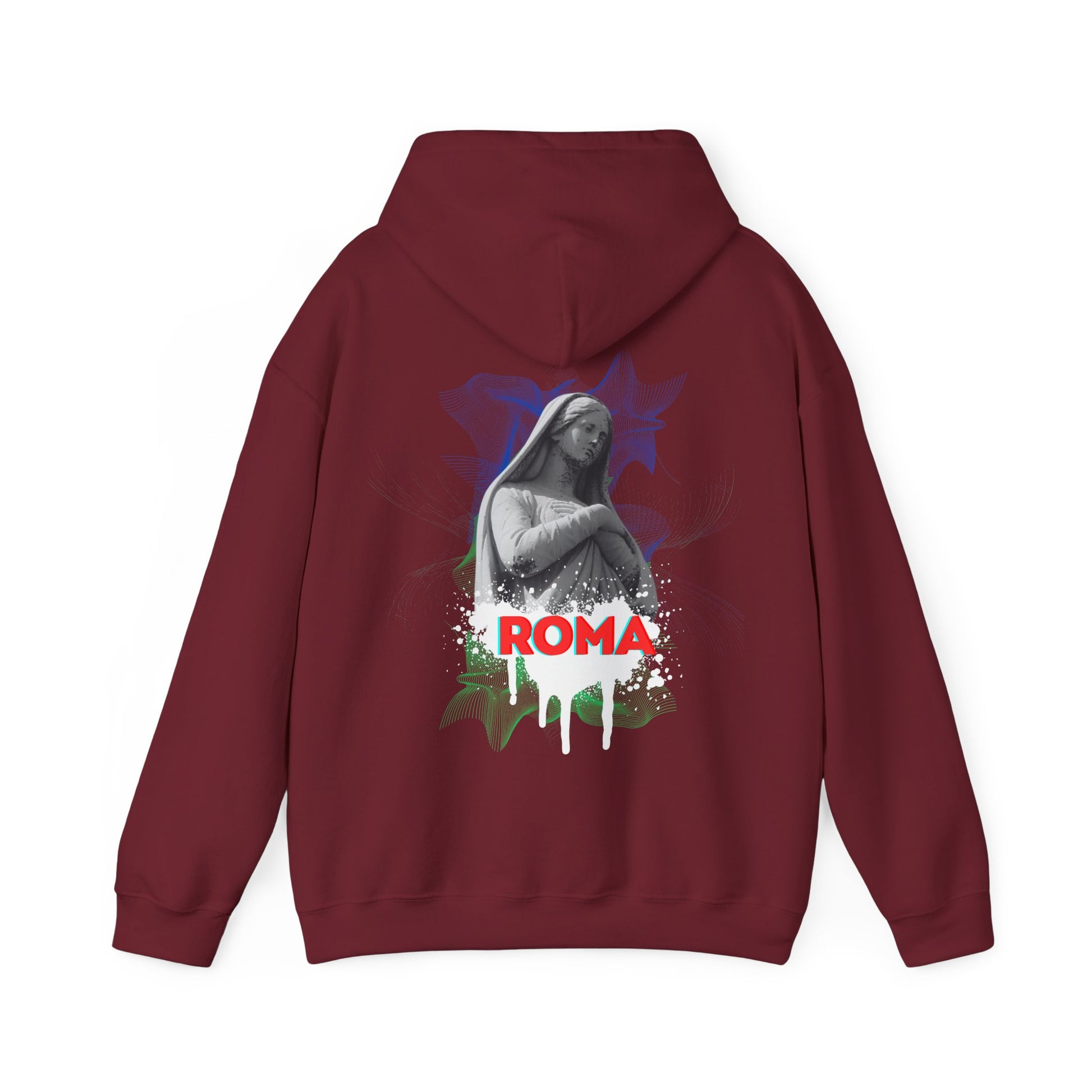 red back hoodie roma design