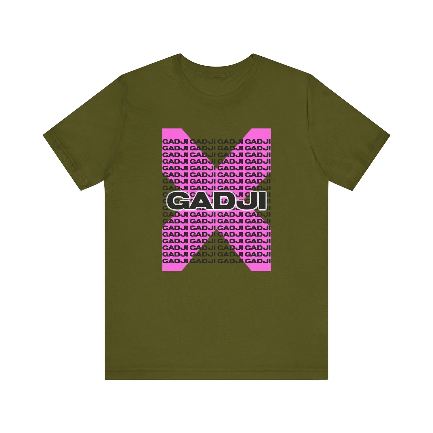 Trendy oversized t-shirt with washed-out GADJI print for a vintage street vibe.