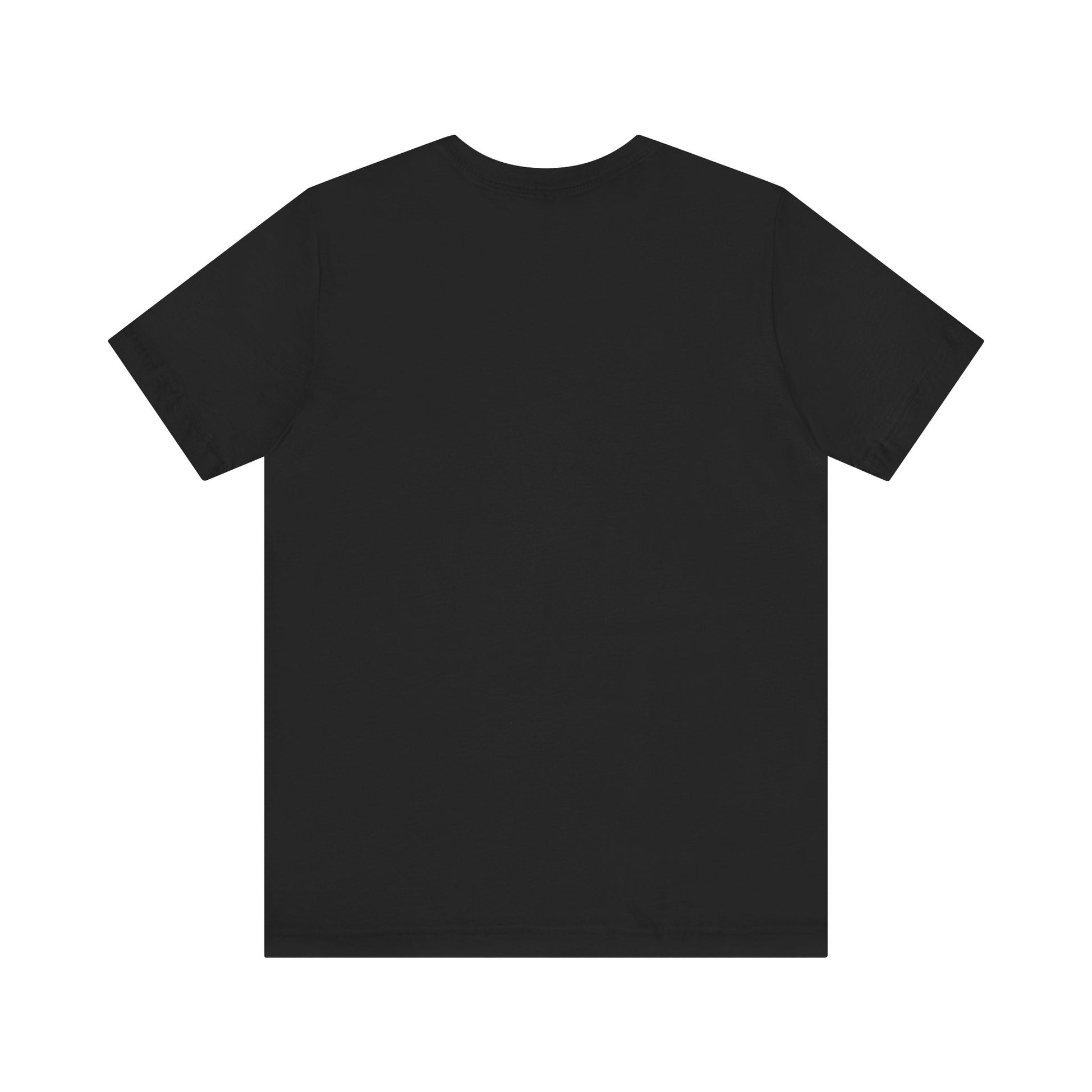 Minimalist t-shirt featuring GADJI text in clean Roman capitals, overlaid with faint cracks for an aged appearance.