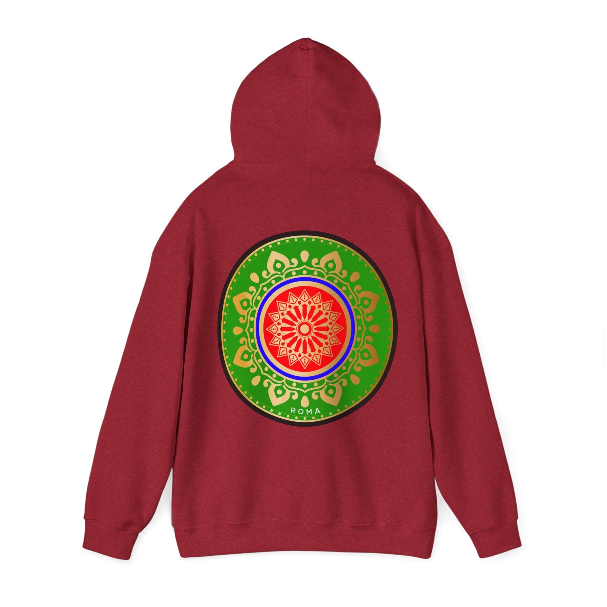 red back hoodie szukar roma sketch design