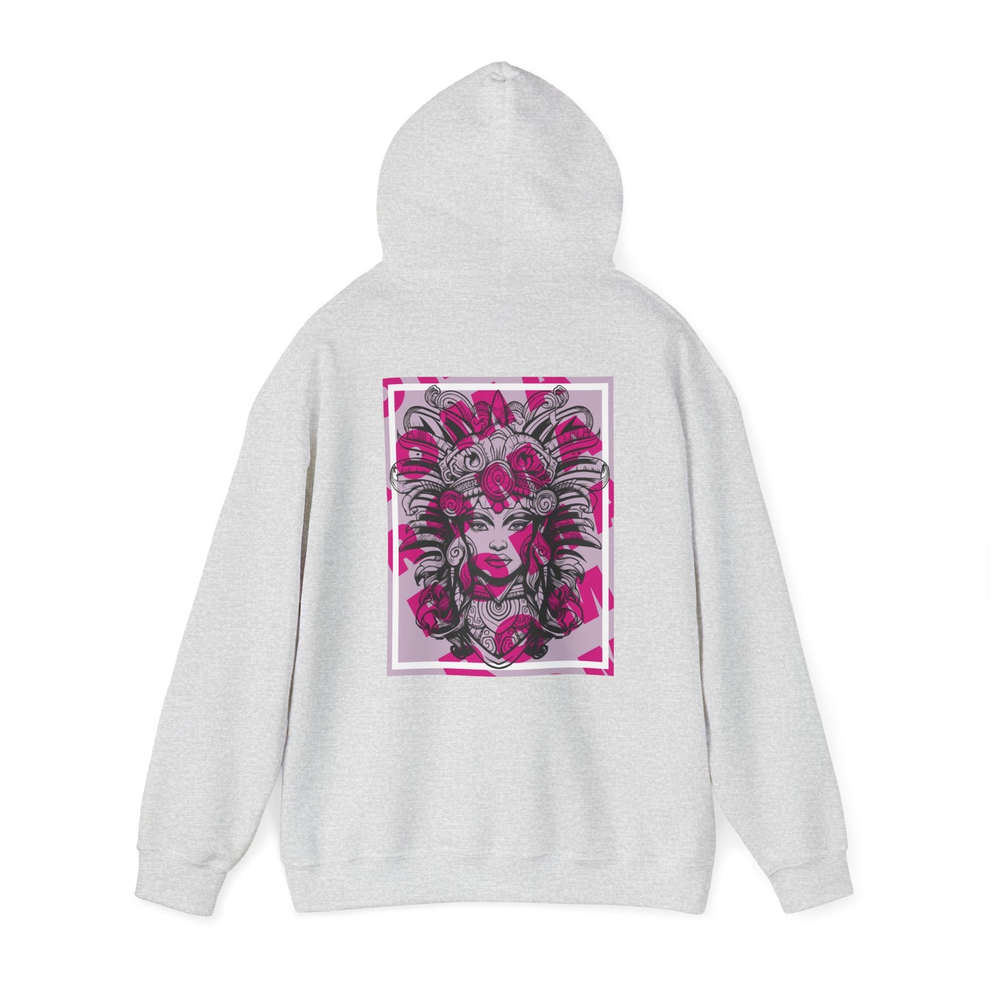 Hoodie showcasing an intimate close-up portrait of a girl with nuanced shading and depth.


