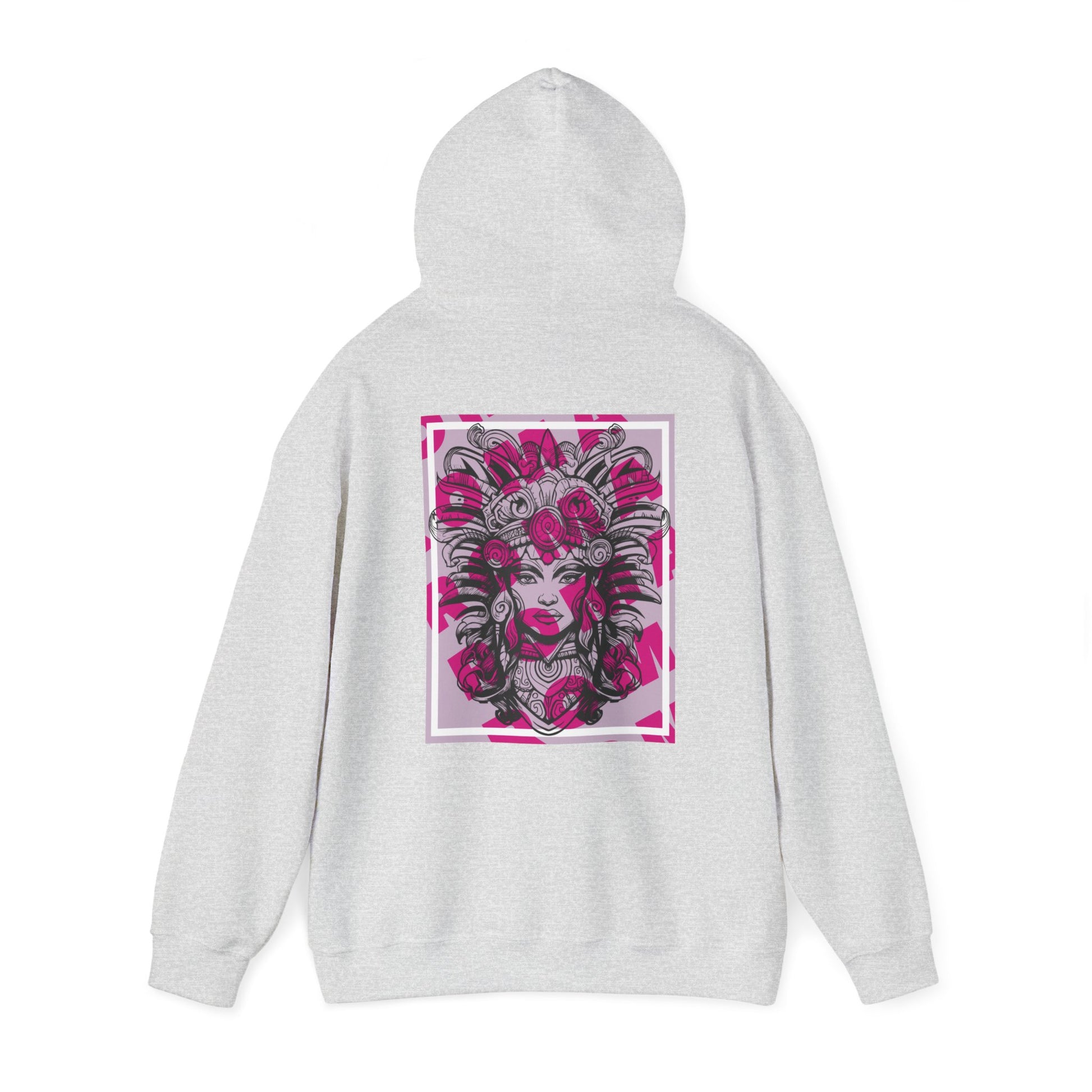 Hoodie showcasing an intimate close-up portrait of a girl with nuanced shading and depth.

