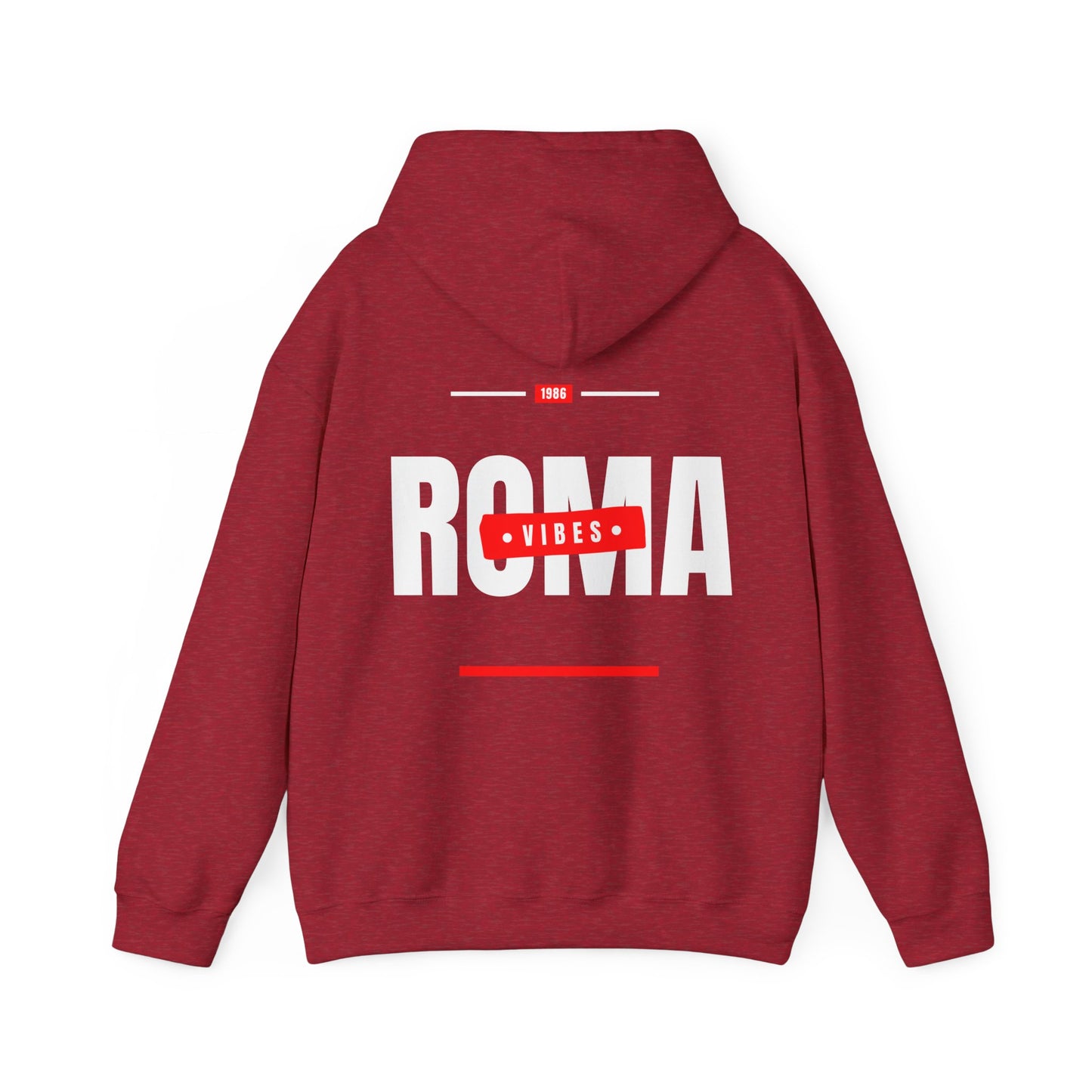 red back hoodie roma design