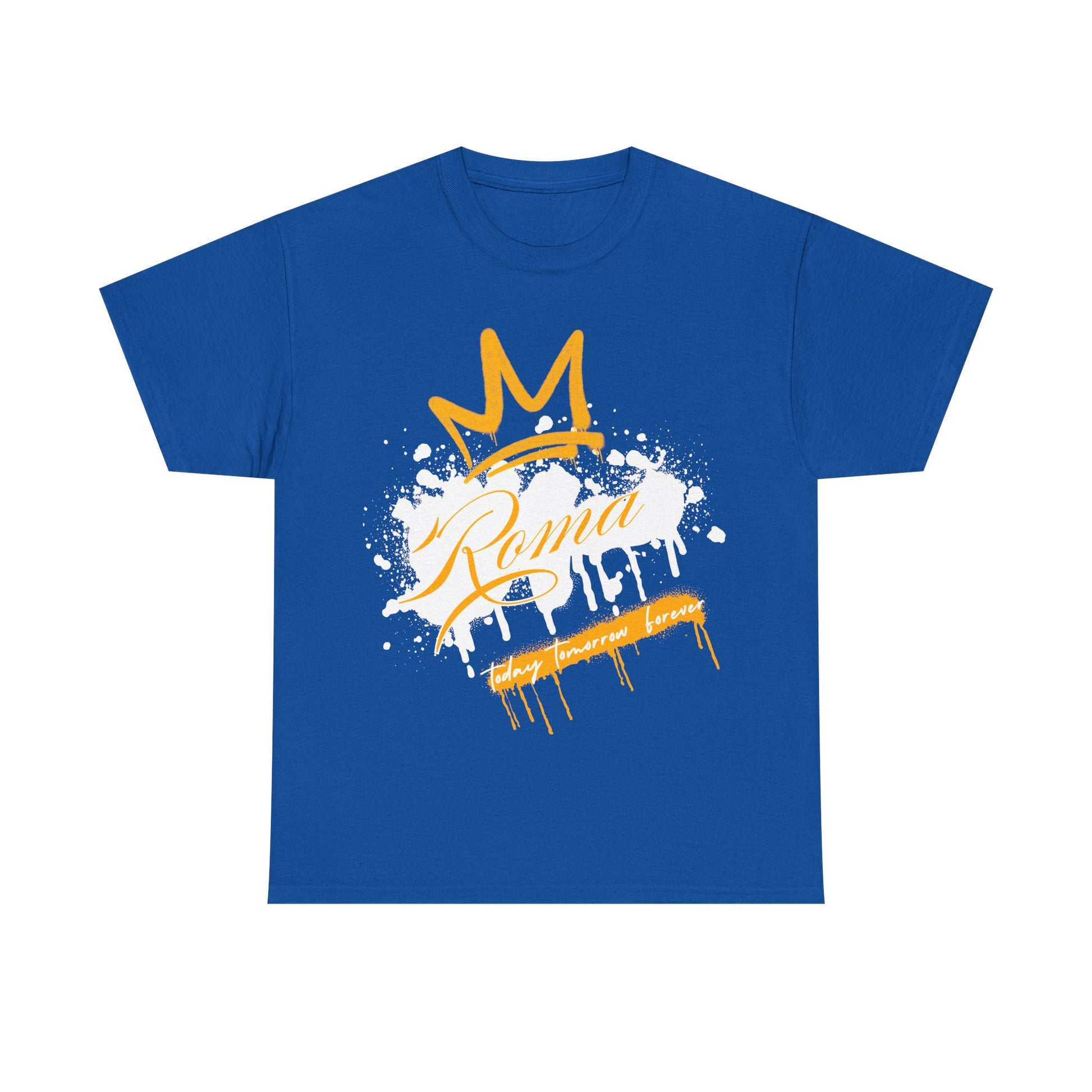 blue t-shirt tee front crown sketch roma design