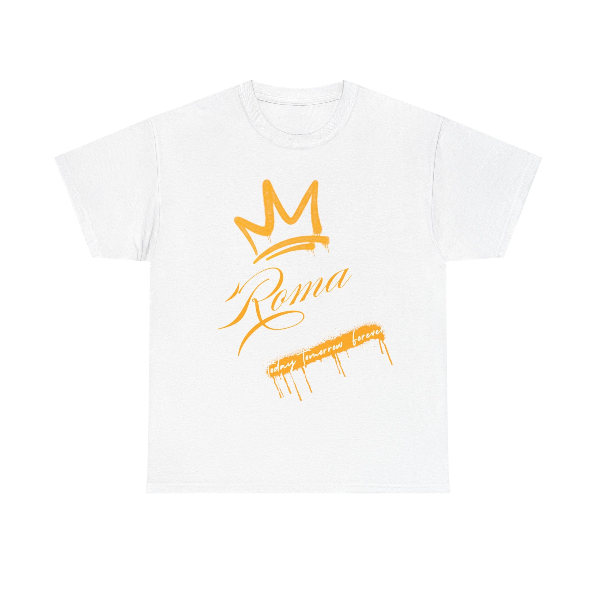 white t-shirt tee front crown sketch roma design