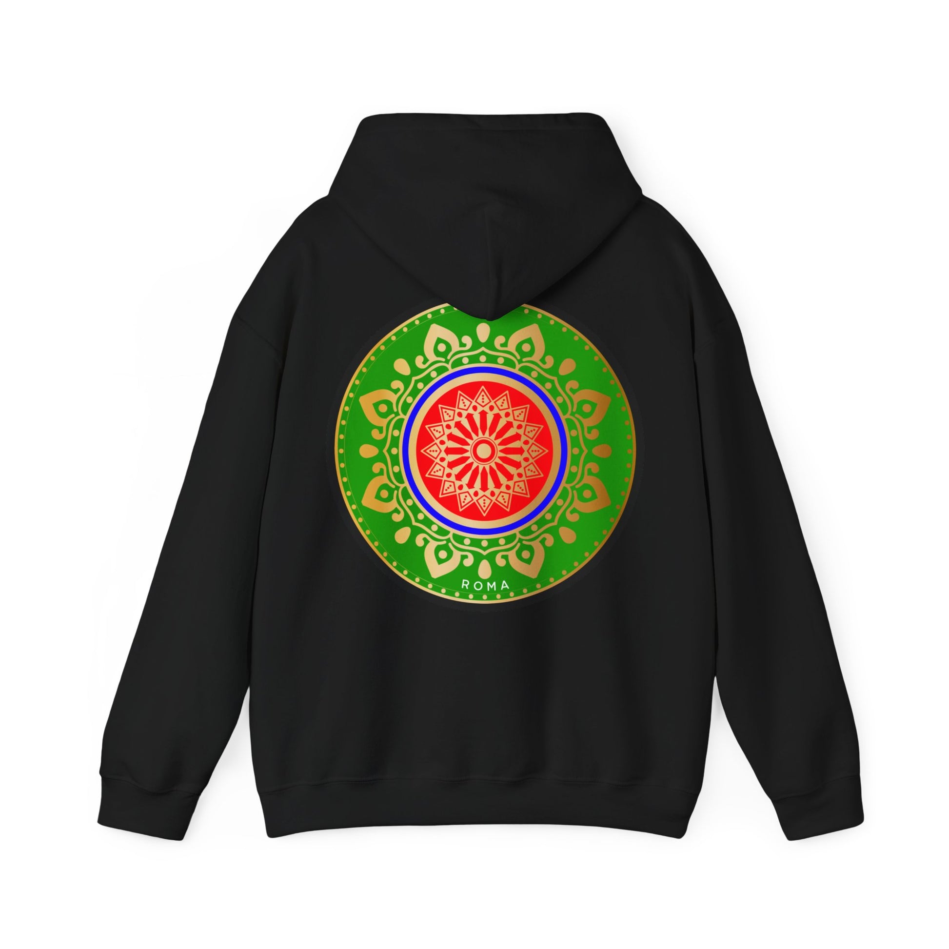 black back hoodie szukar roma sketch design