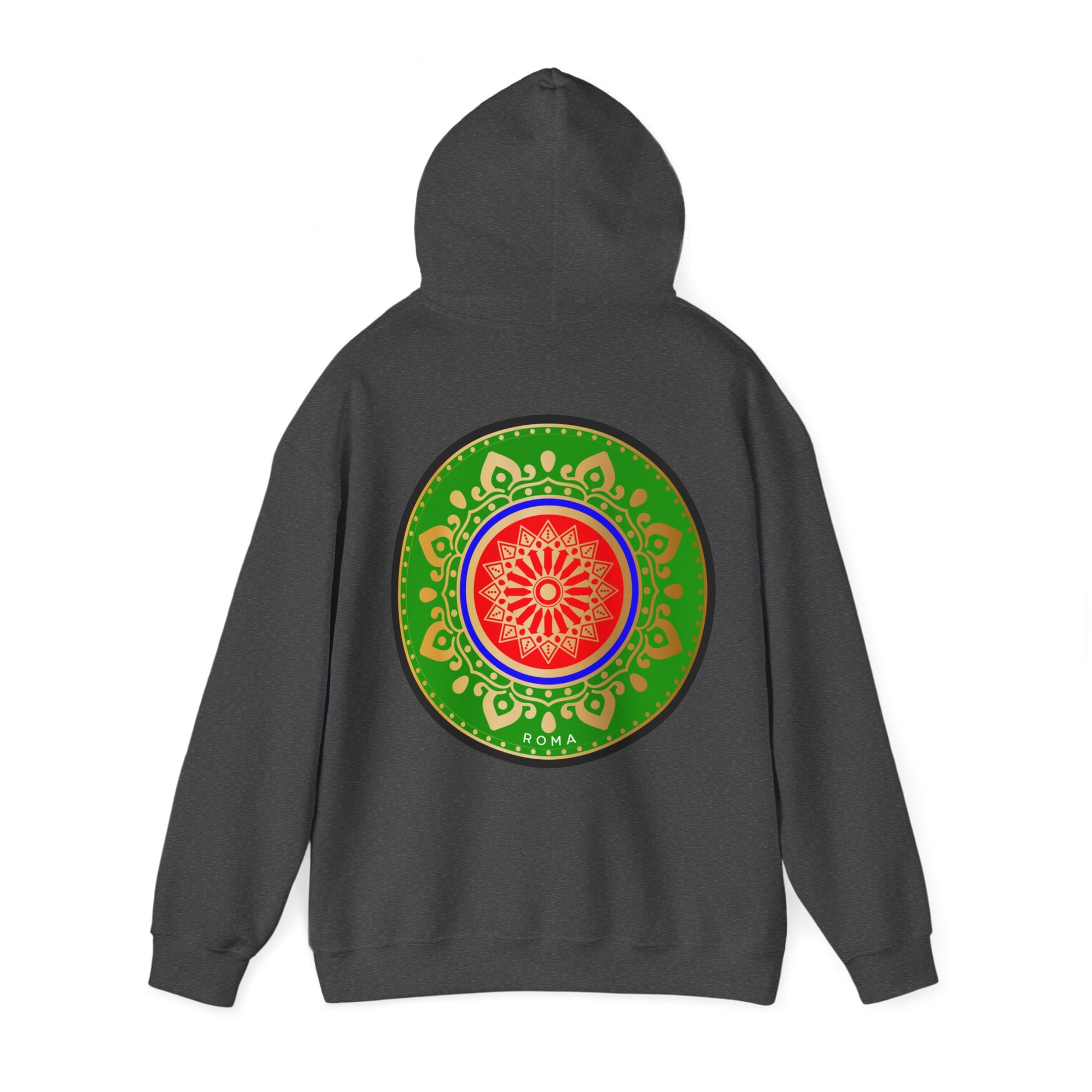 dark gray back hoodie szukar roma sketch design