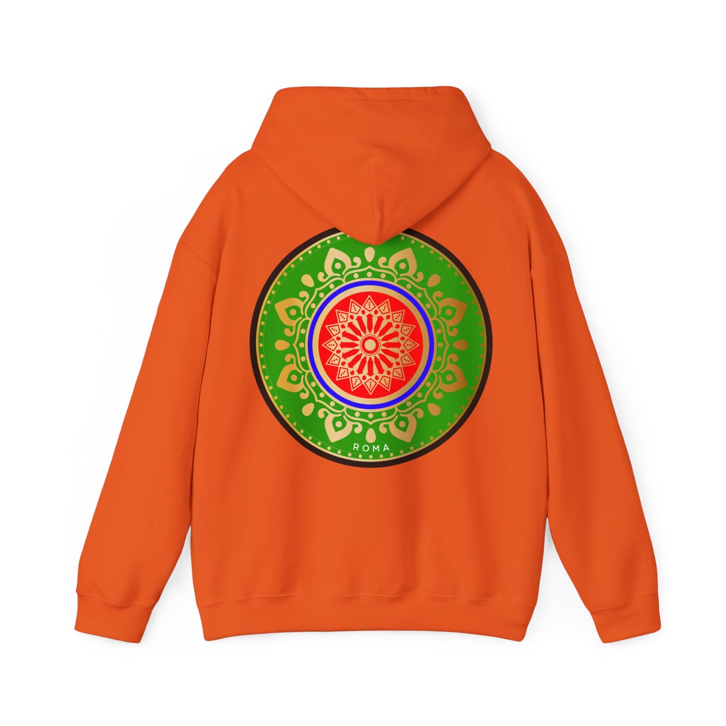 orange back hoodie szukar roma sketch design