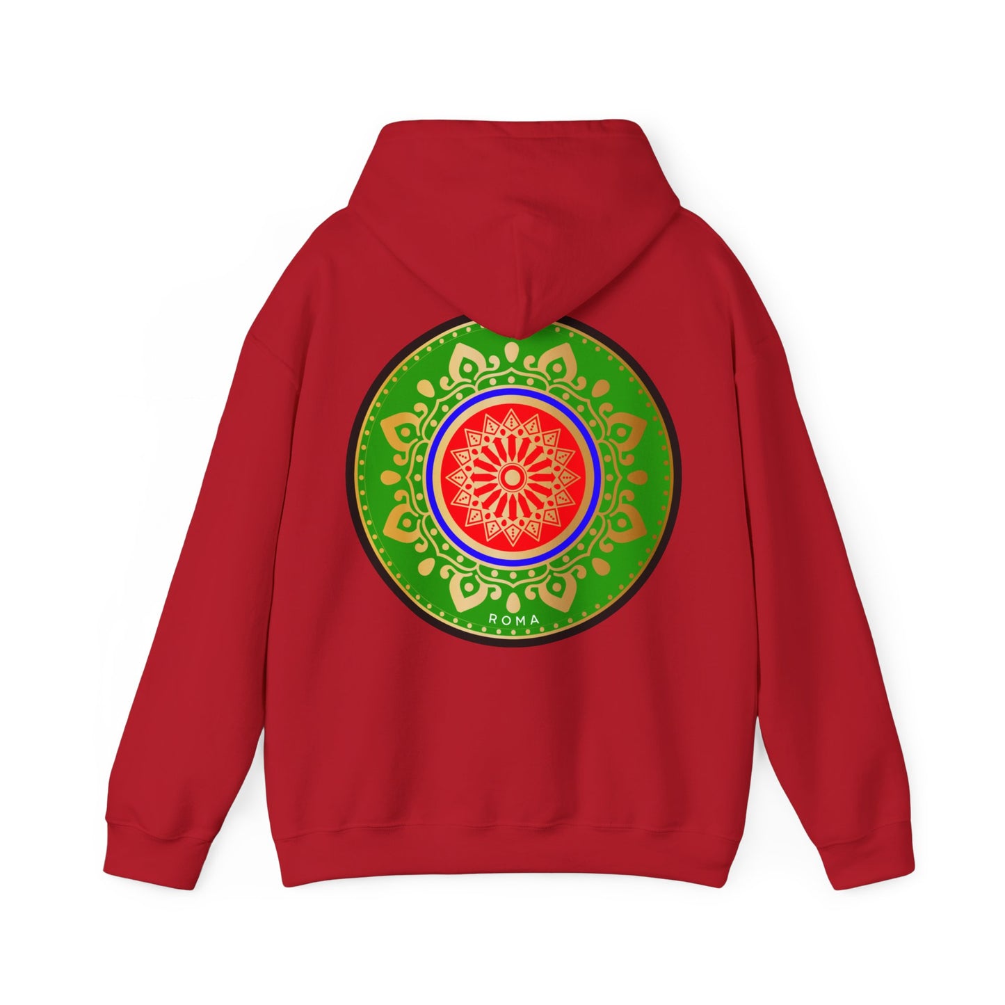 red back hoodie szukar roma sketch design
