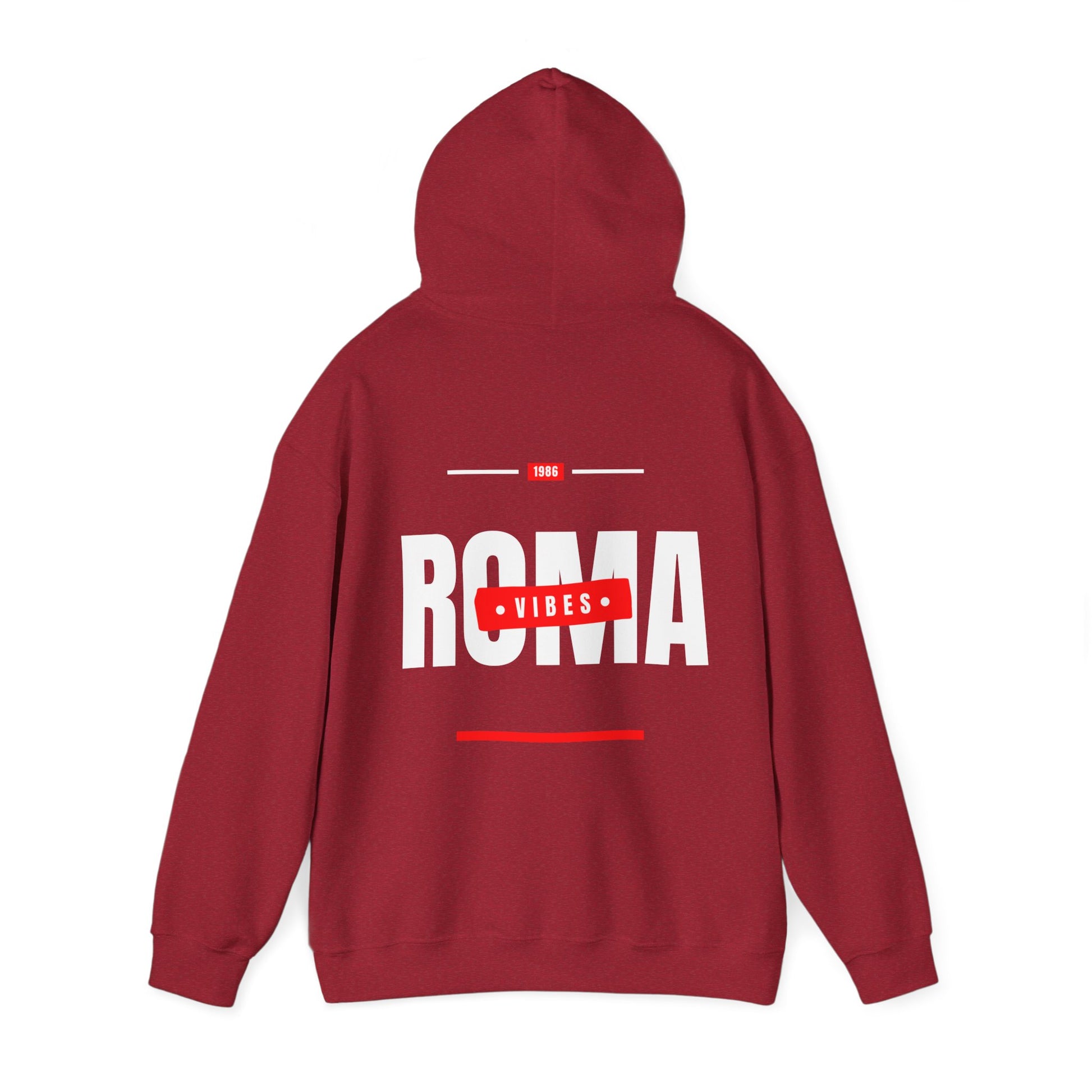 red back hoodie roma design