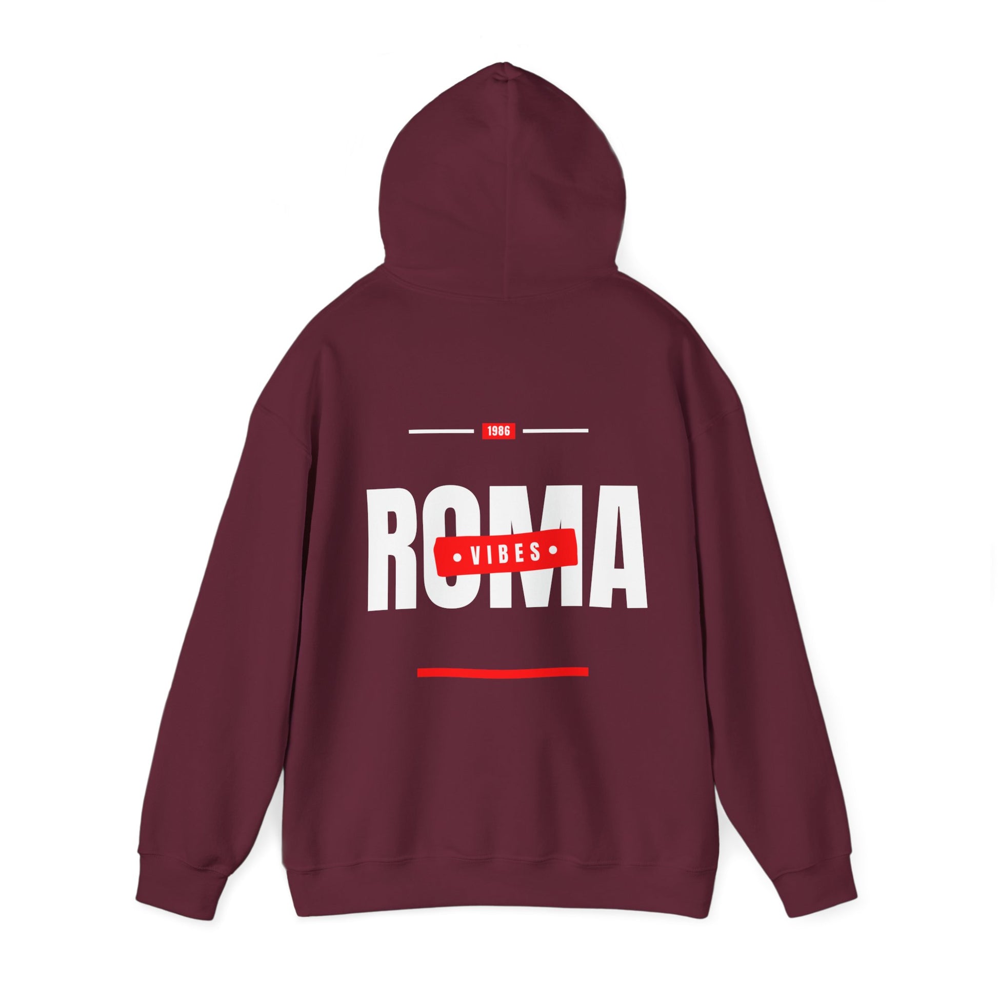 red back hoodie roma design