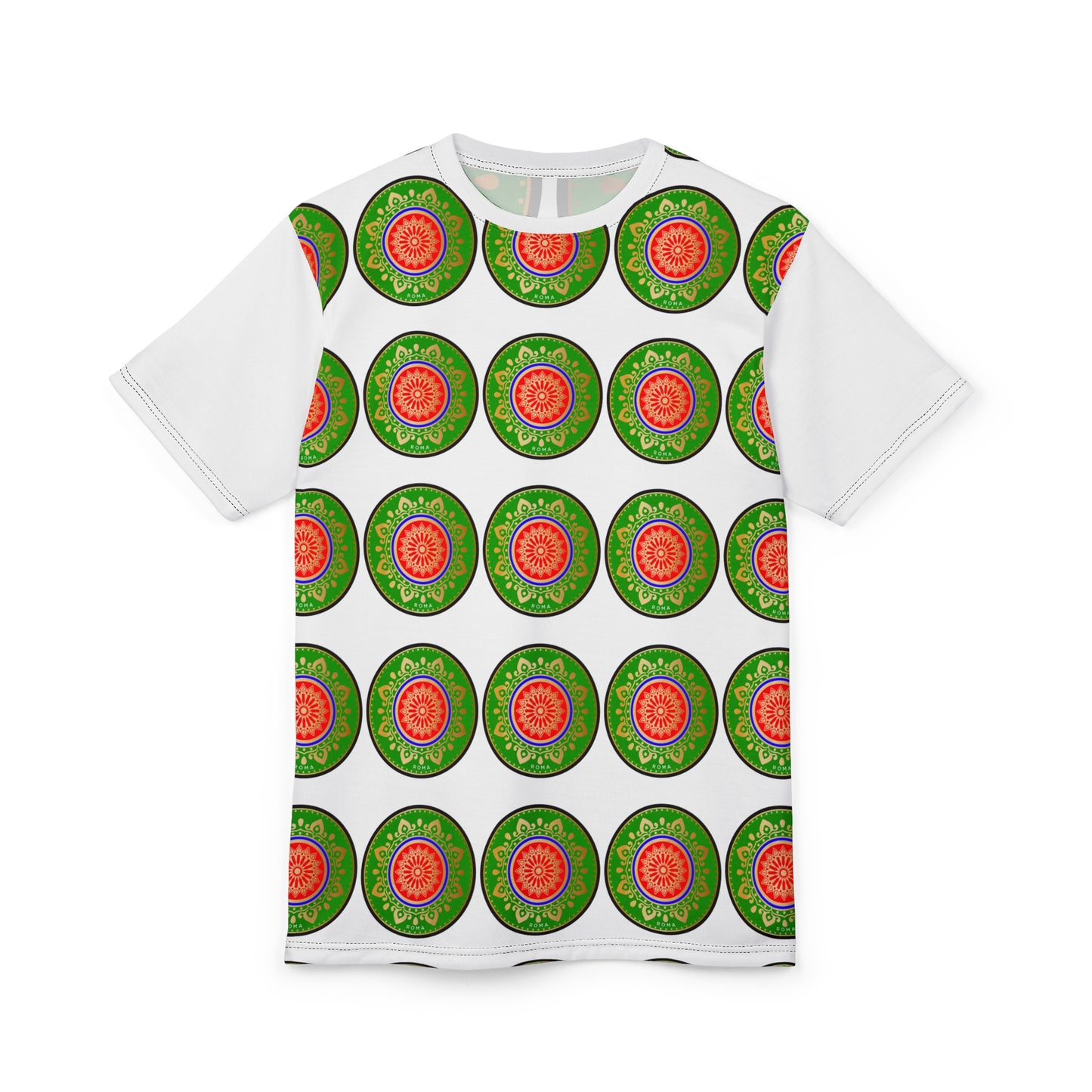 Classic short sleeve shirt showcasing a round Roma symbol on the chest.