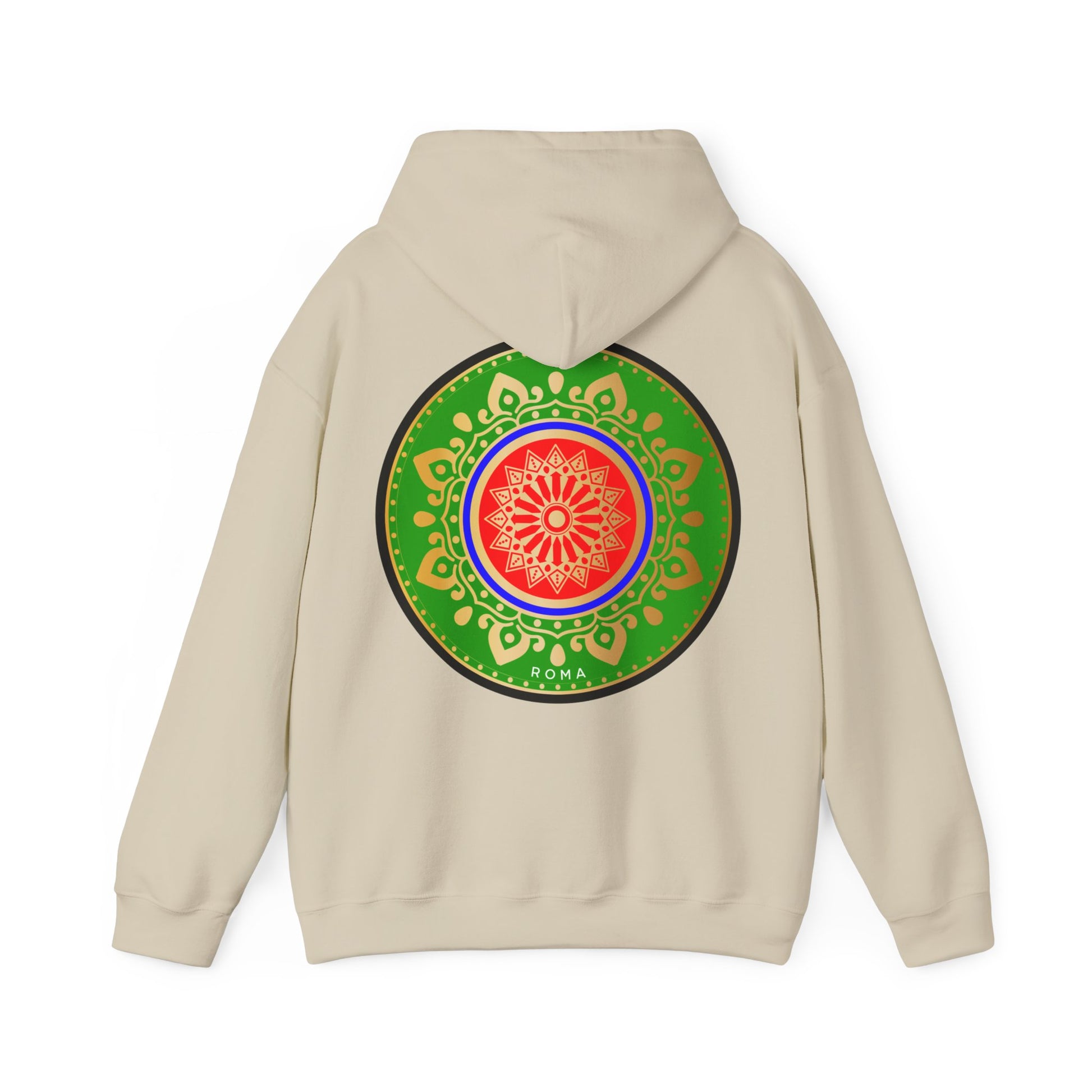 dirty white back hoodie szukar roma sketch design