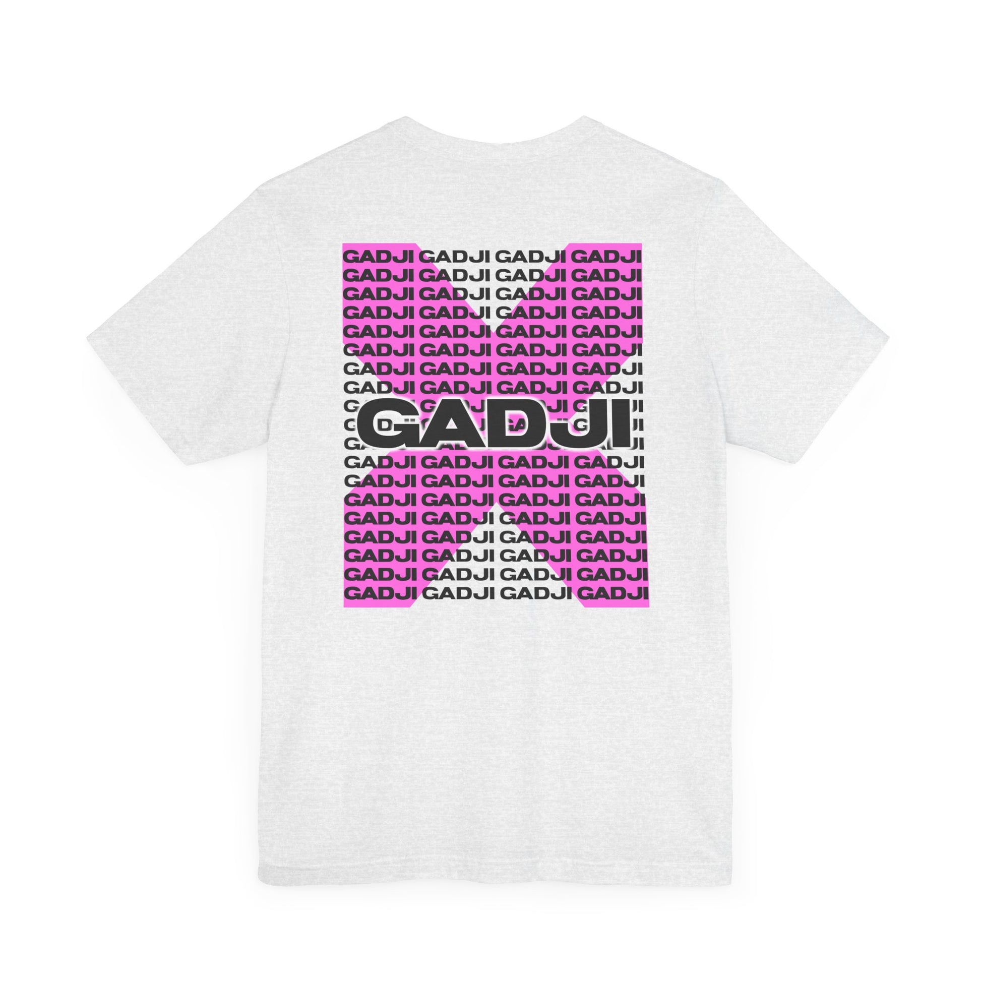 Everyday t-shirt showcasing clean GADJI typography in contrasting colors.